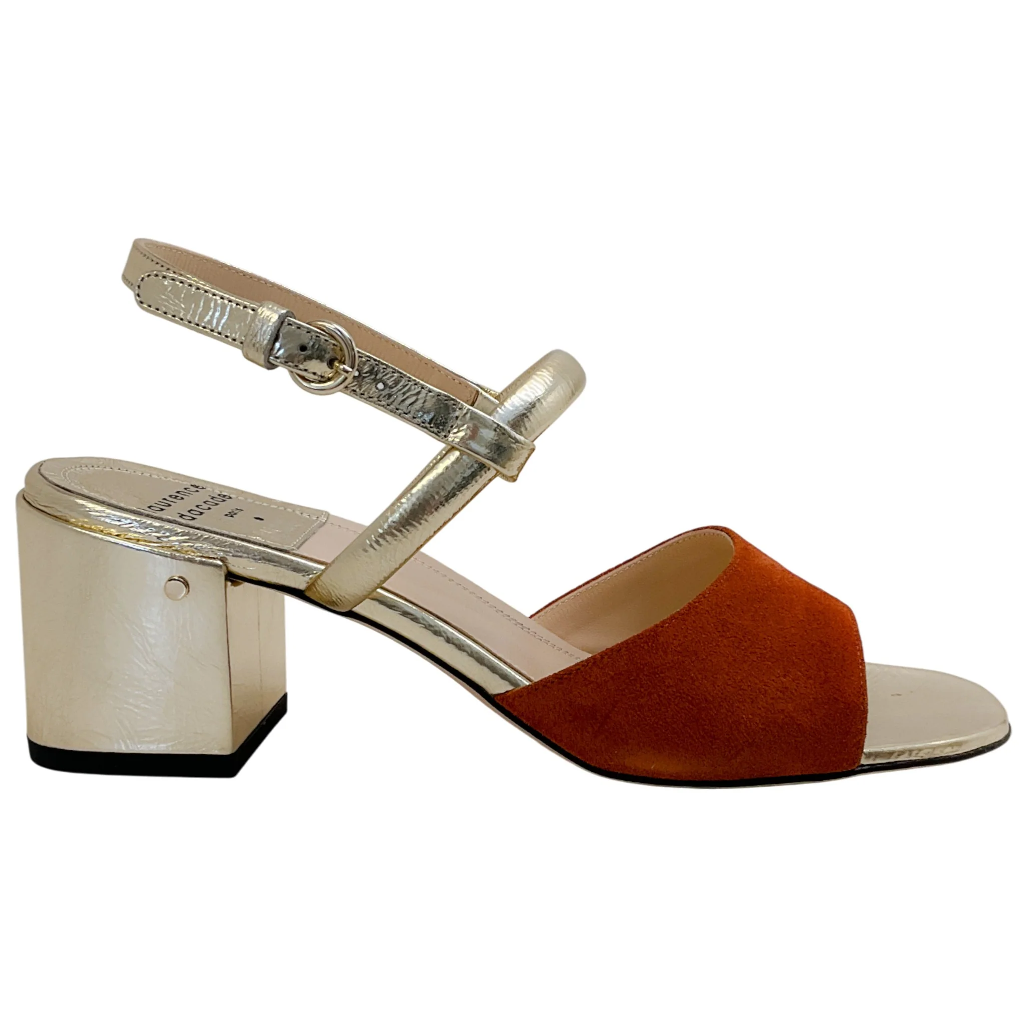 Laurence Dacade Brown / Gold Ginger Sandals - Image 2