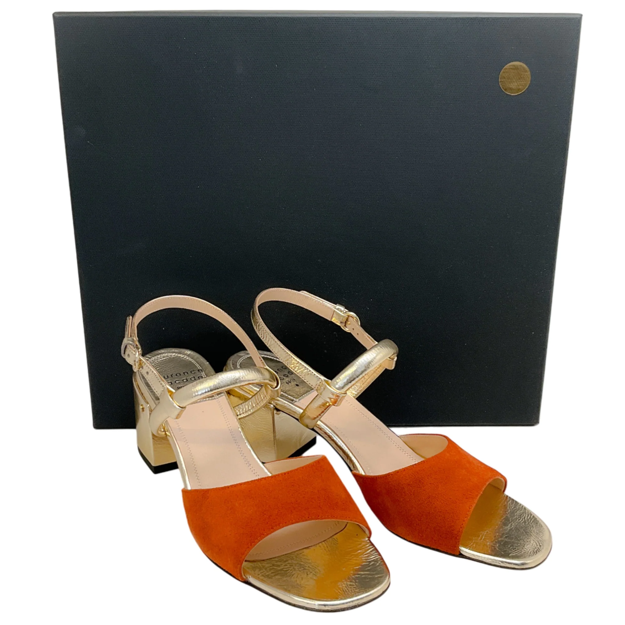 Laurence Dacade Brown / Gold Ginger Sandals - Image 6