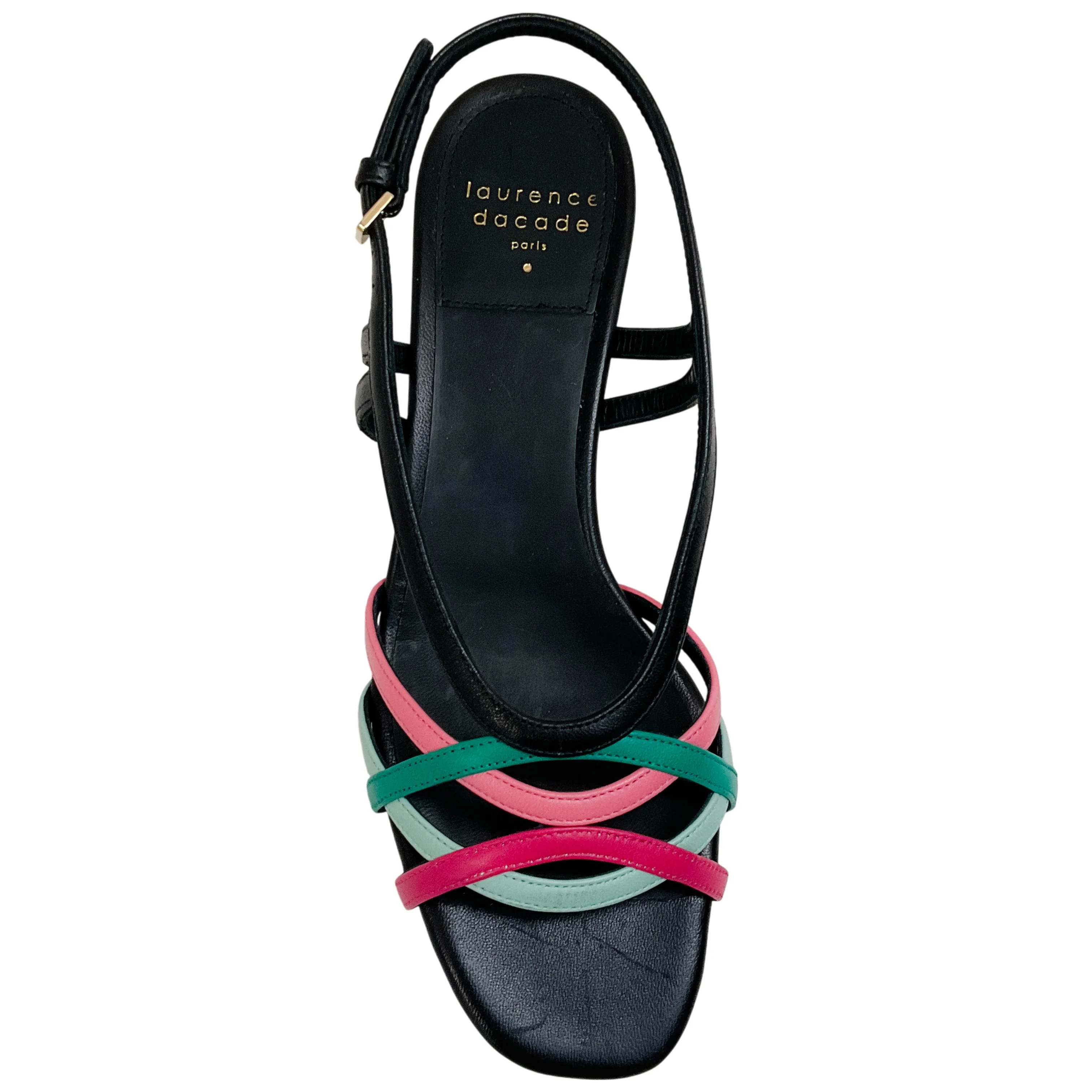 Laurence Dacade Black / Green / Pink Janice Sandals - Image 4