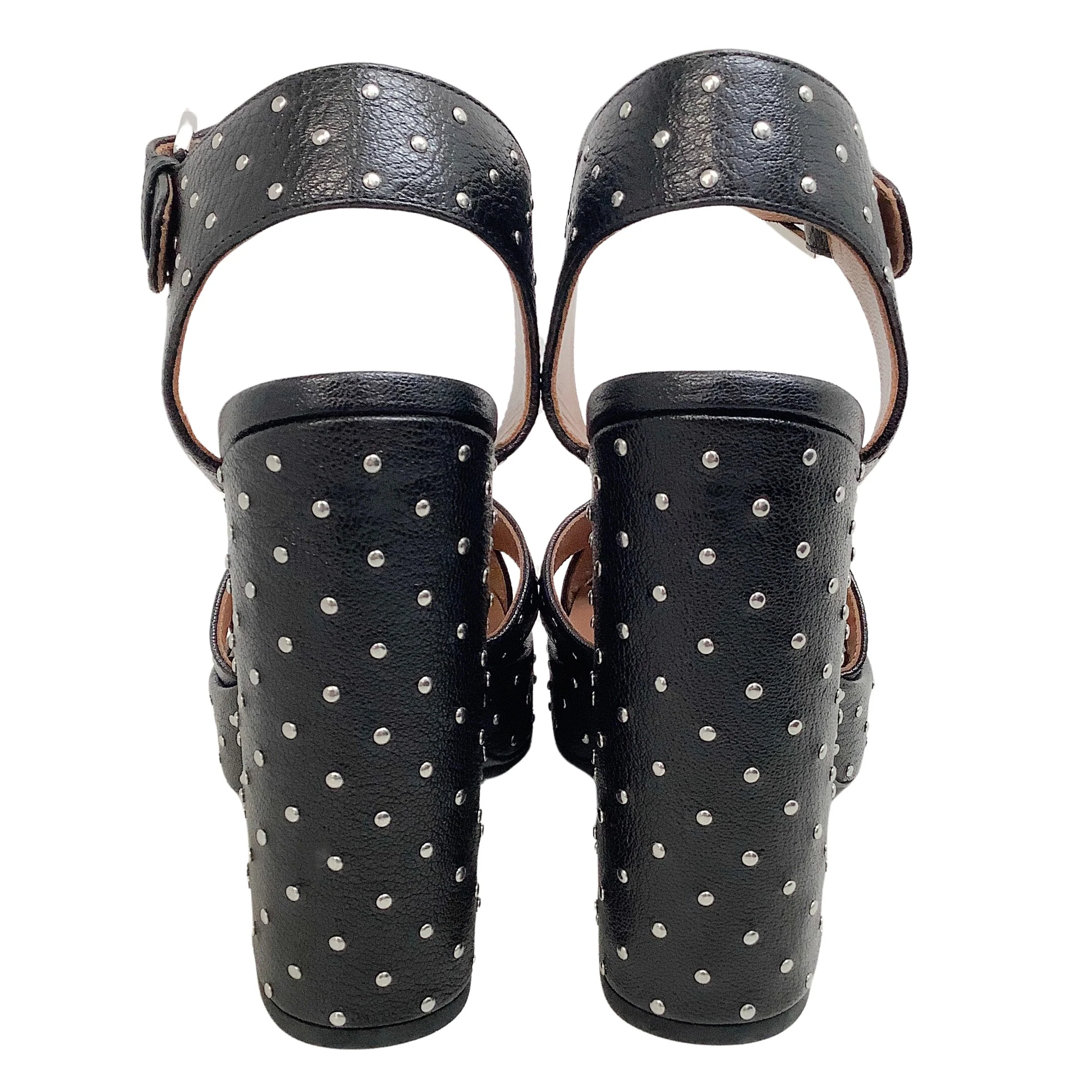 Laurence Dacade Black Leather Rosange Studded Platform Sandals - Image 5