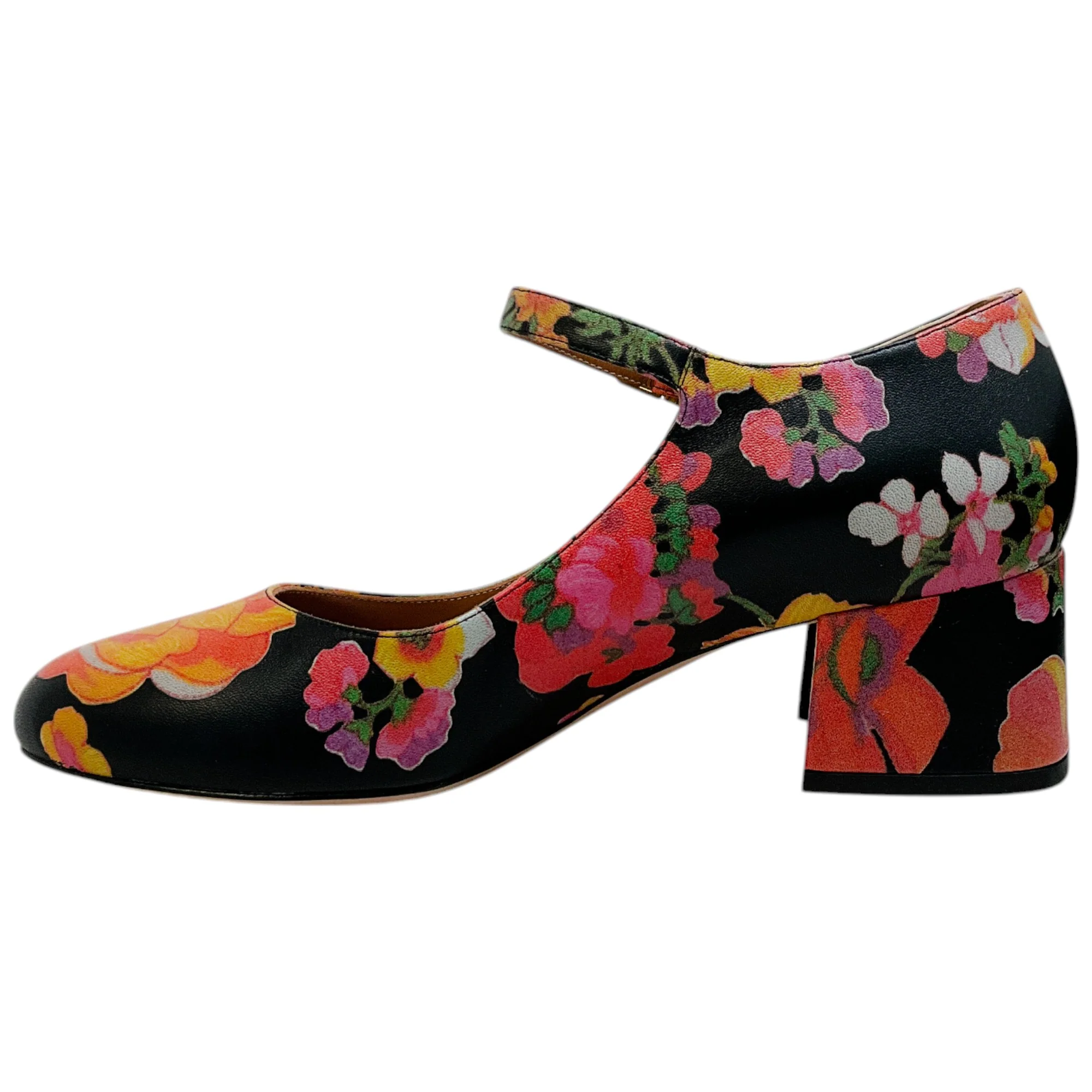 Laurence Dacade Black / Multi Floral Philomene Mary Jane Pumps - Image 3