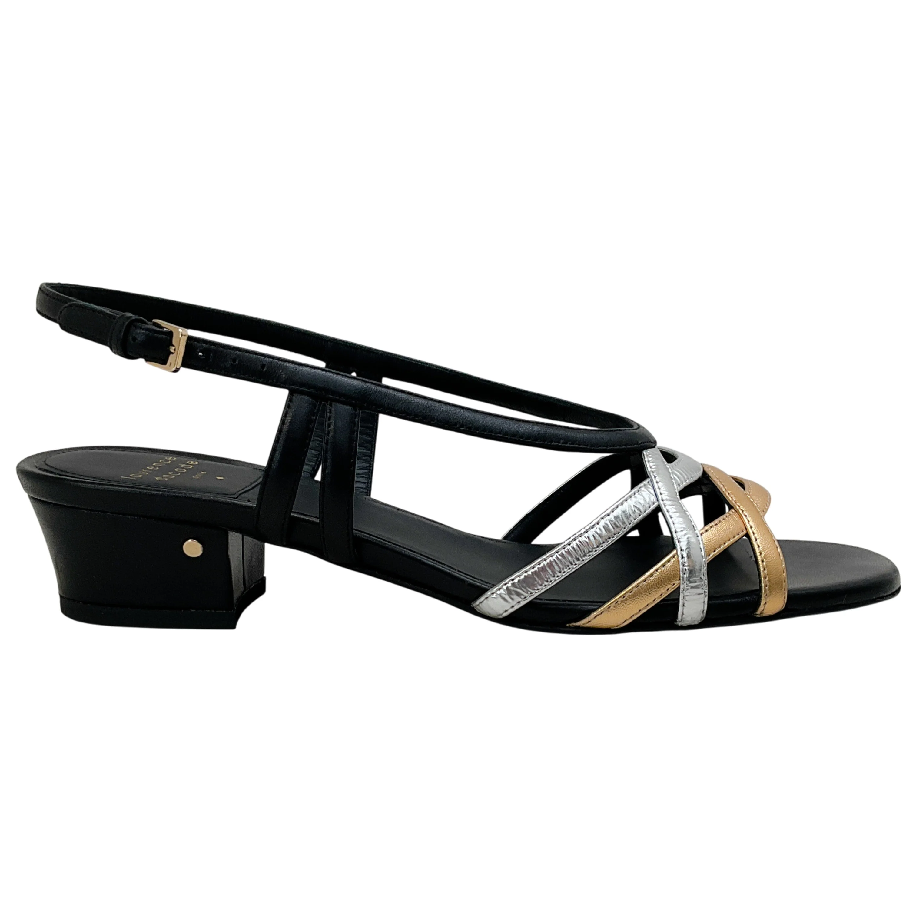 Laurence Dacade Black / Silver / Gold Janice Sandals - Image 2