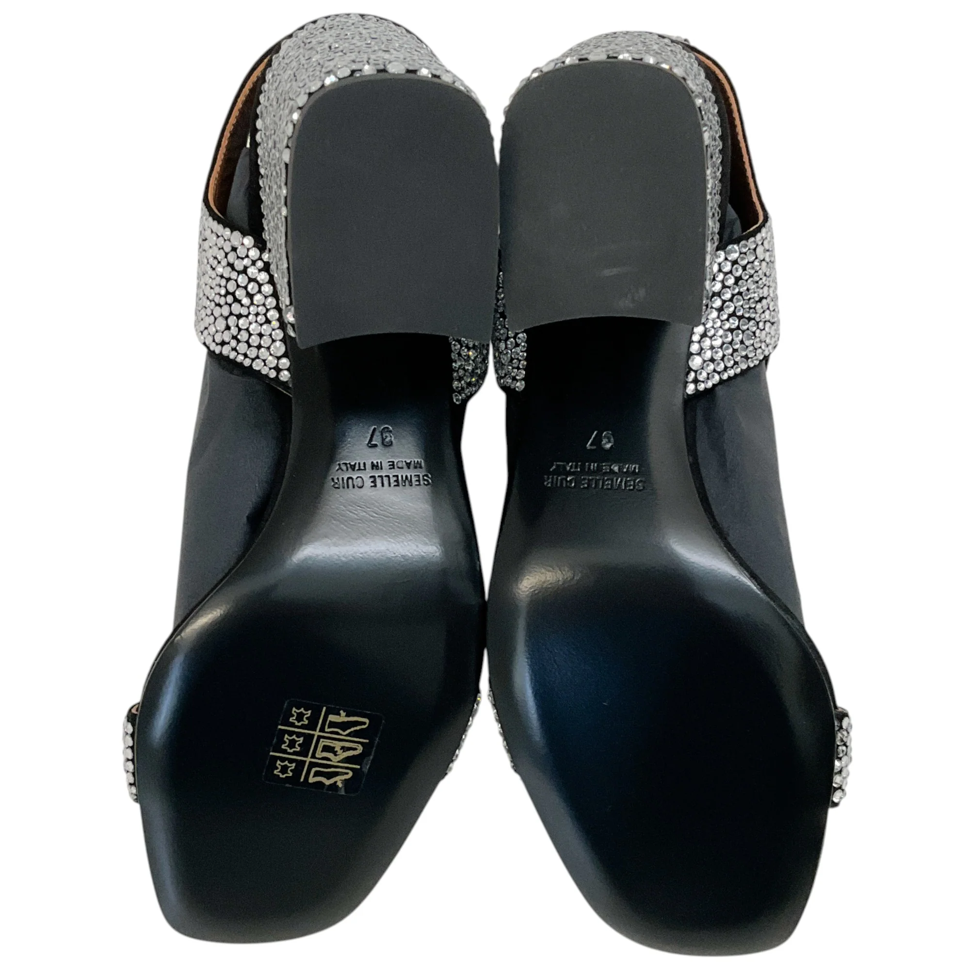 Laurence Dacade Silver Strass Sandra Sandals - Image 9