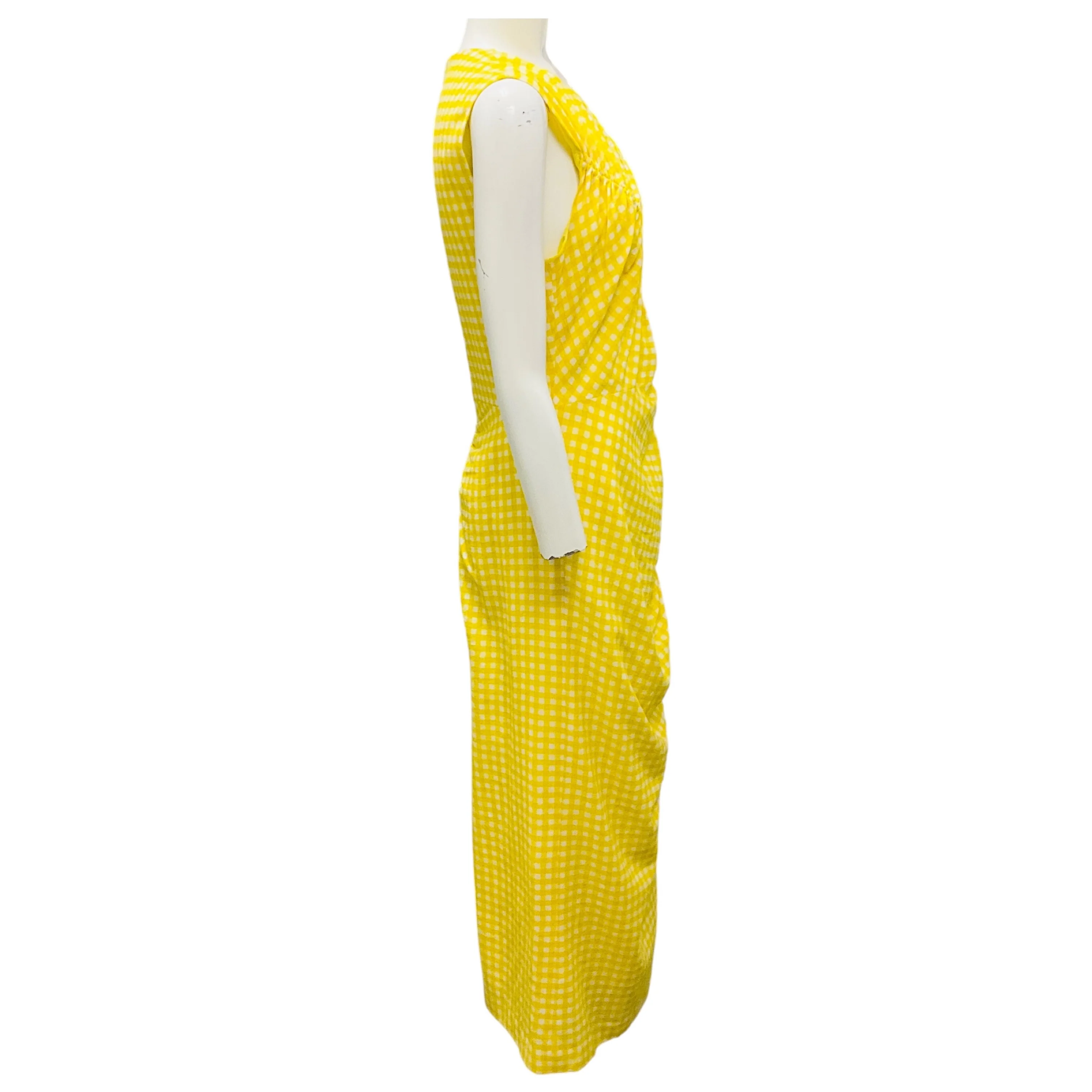 Lela Rose Lemon Ruched Seamed Midi Dress - Image 2