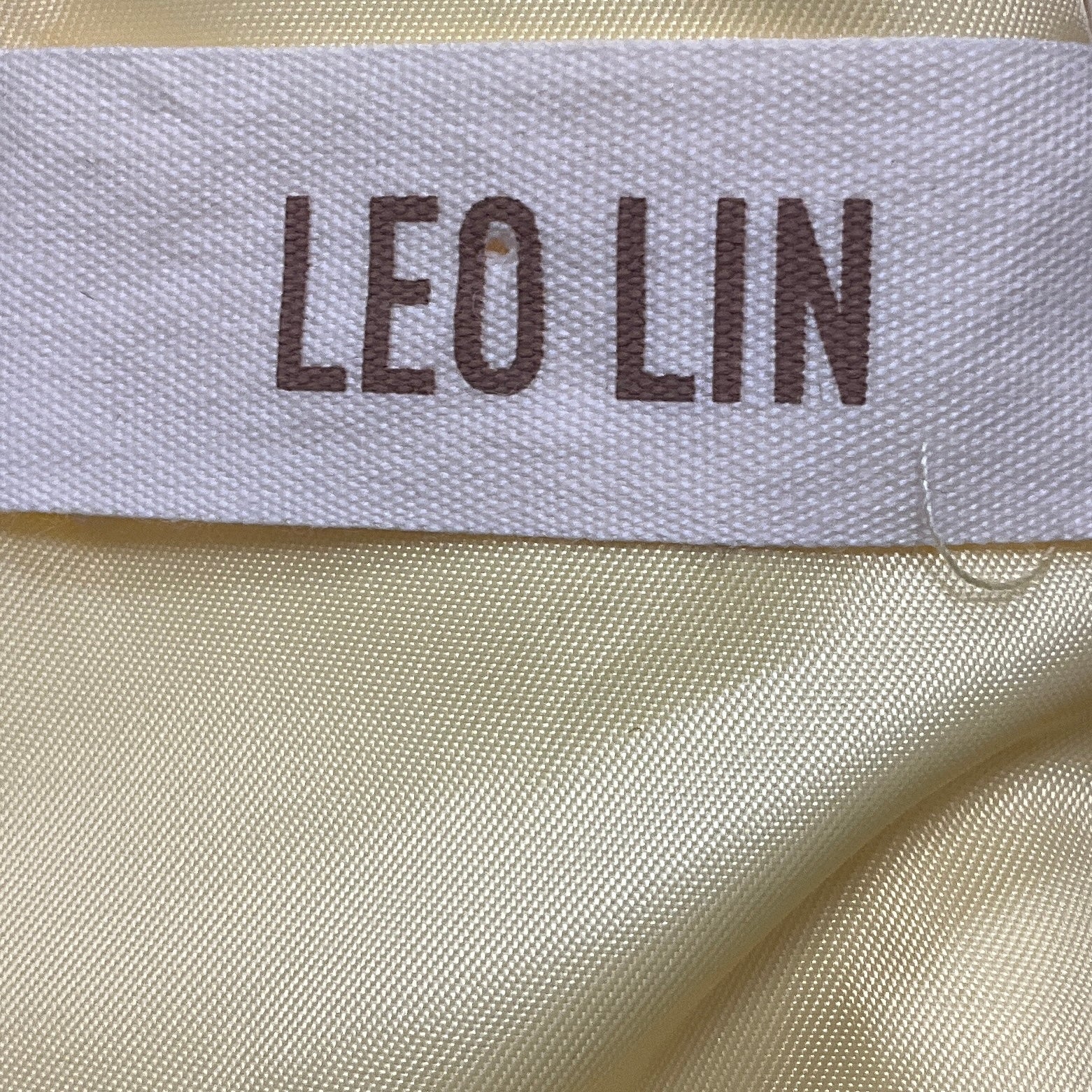 Leo Lin Sorbet Yellow Aurelie Applique Short Sleeve Mini Dress - Image 4