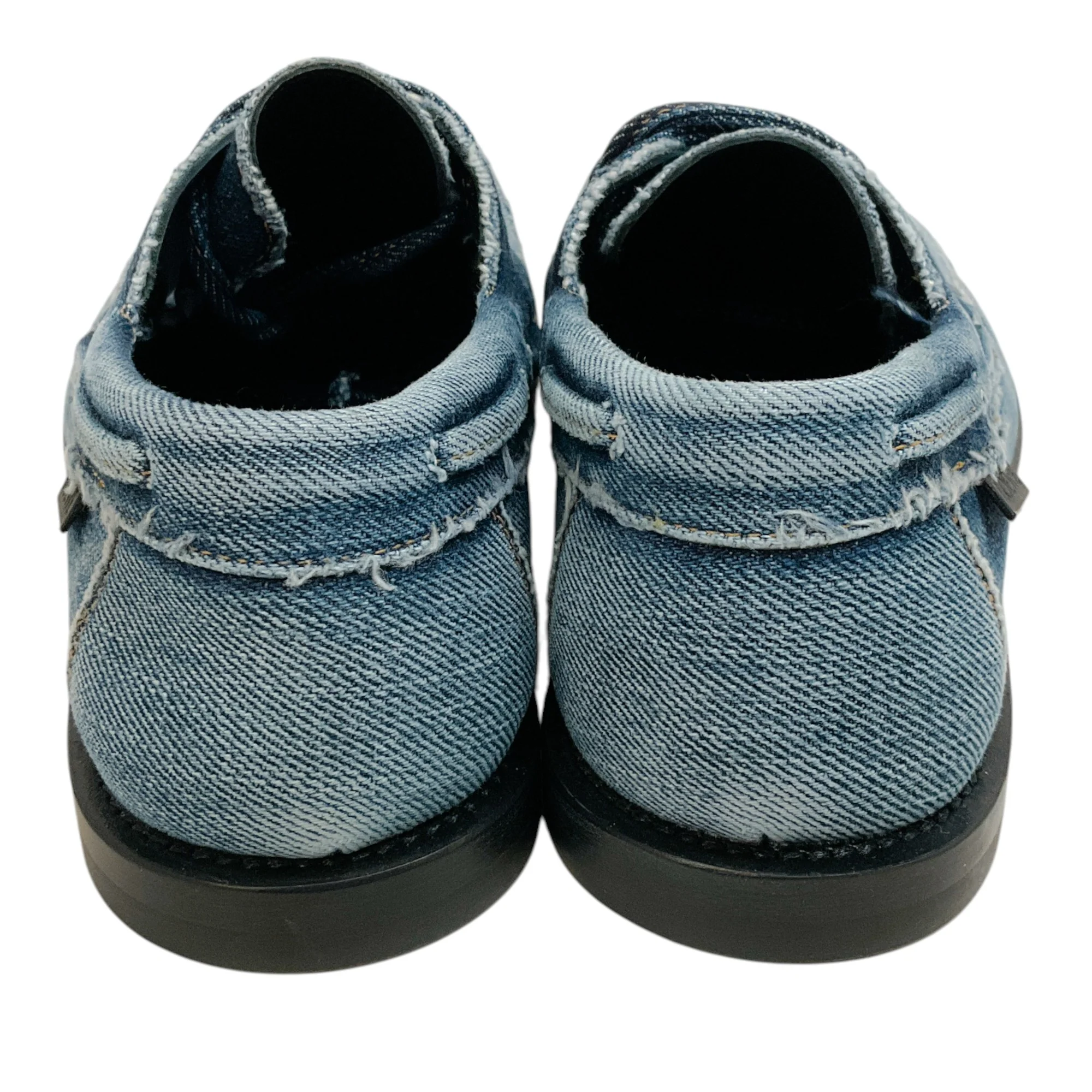 Loewe Blue Raw Denim Boat Shoes - Image 5