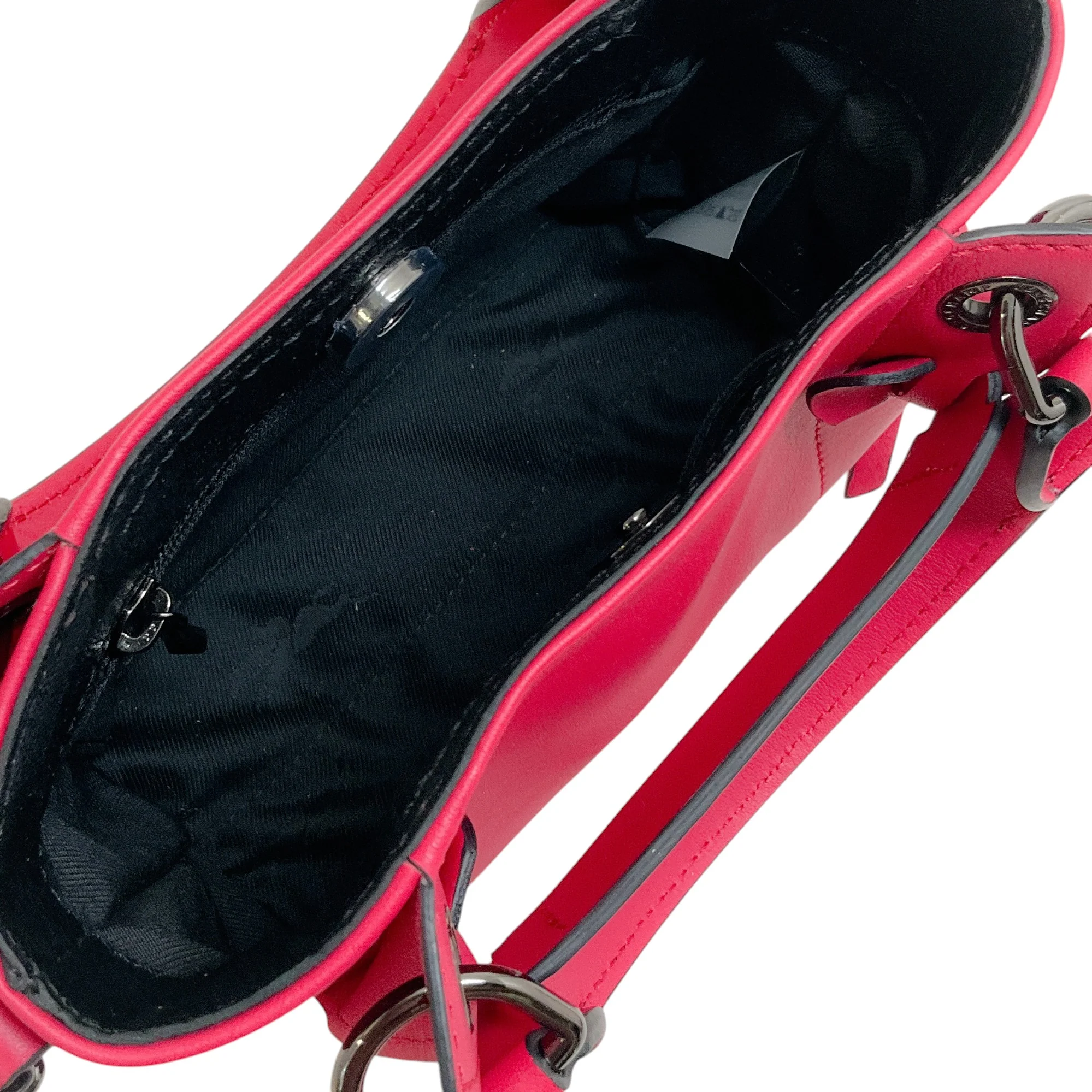 Longchamp Hot Pink Leather Extra Small 3D Crossbody Bag - Image 6