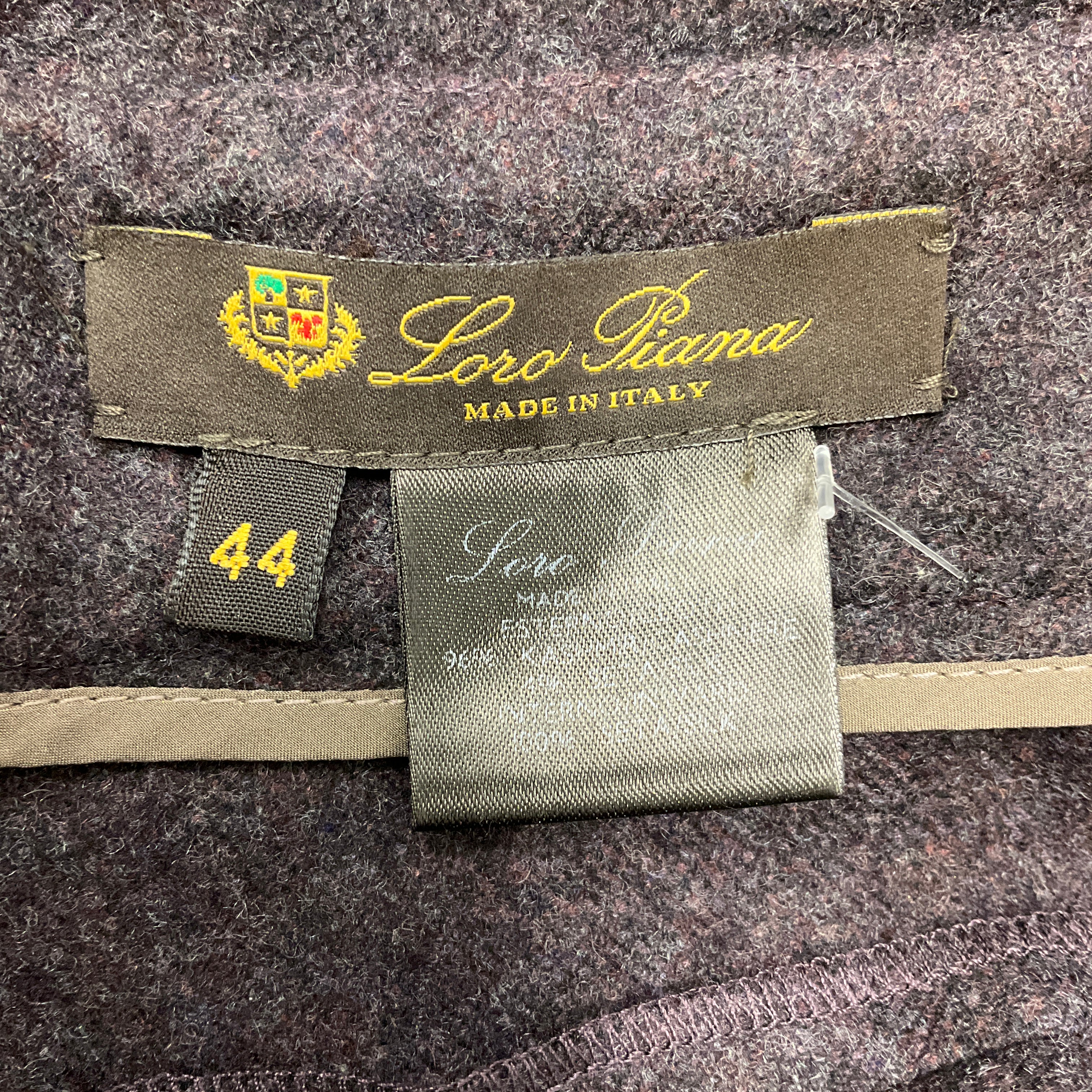 Loro Piana Dark Purple Cashmere and Silk Skirt - Image 4