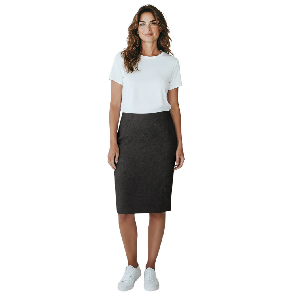 Loro Piana Dark Purple Cashmere and Silk Skirt - Image 5