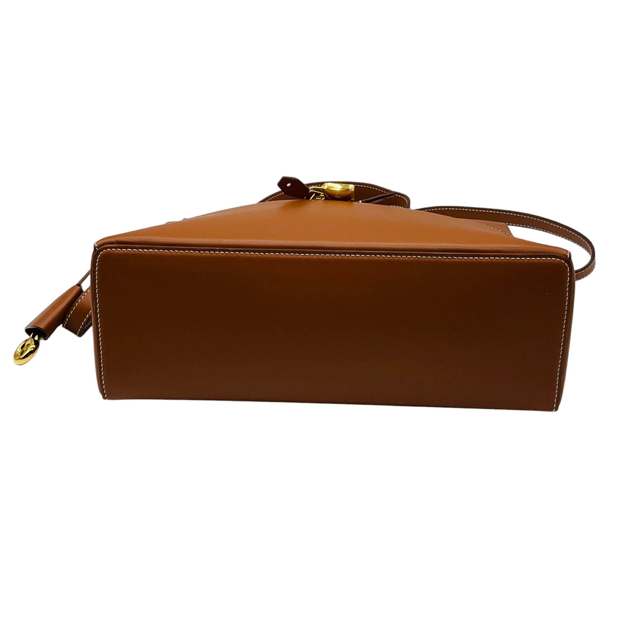 Loro Piana Tan Calfskin Leather L27 Extra Bag - Image 4
