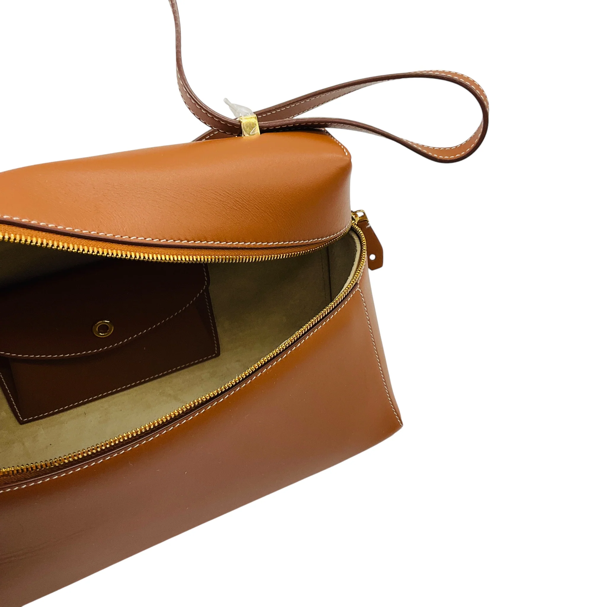 Loro Piana Tan Calfskin Leather L27 Extra Bag - Image 6