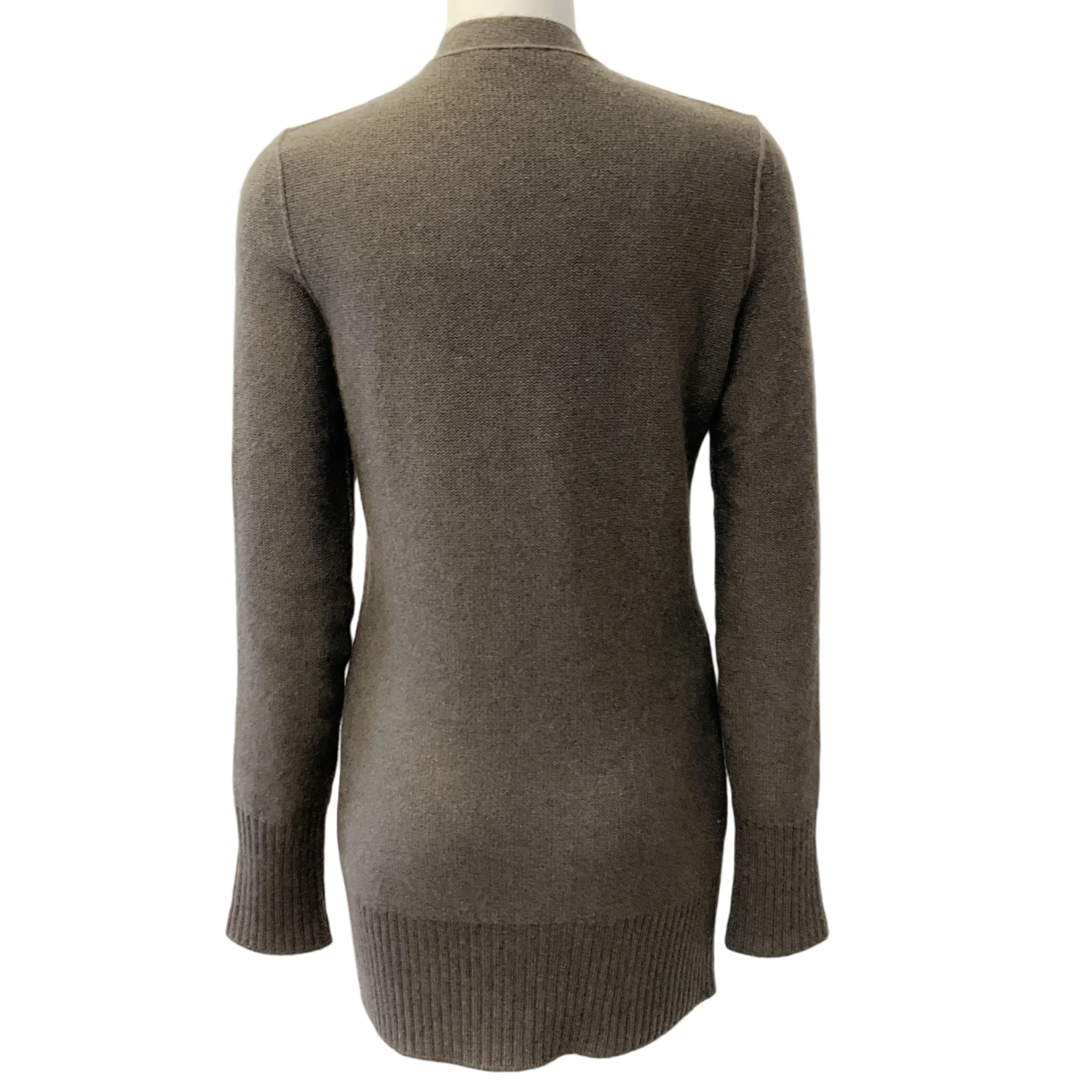 Loro Piana Taupe Cashmere Cardigan Sweater - Image 3
