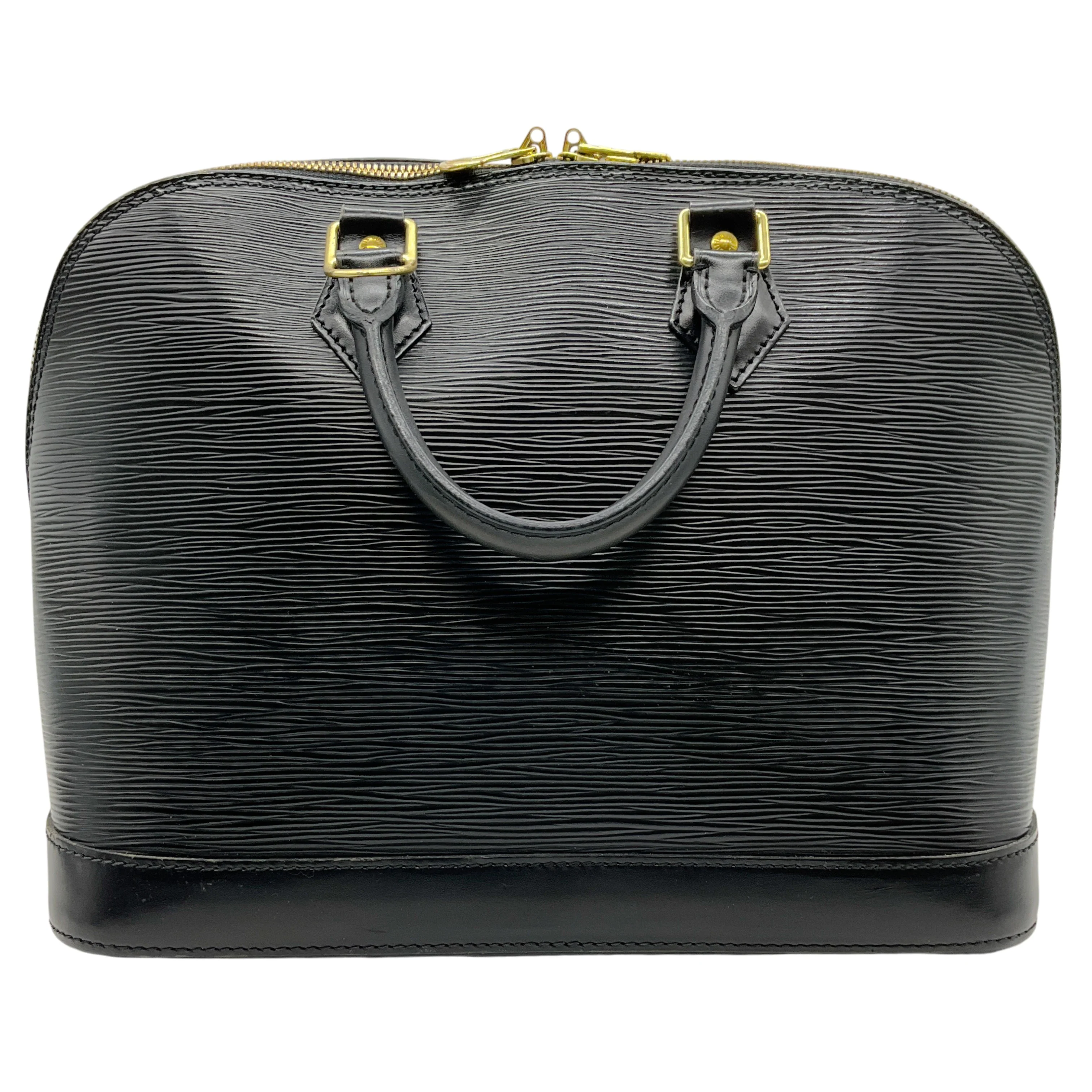 Louis Vuitton 2005 Black Epi Leather Alma PM - Image 3