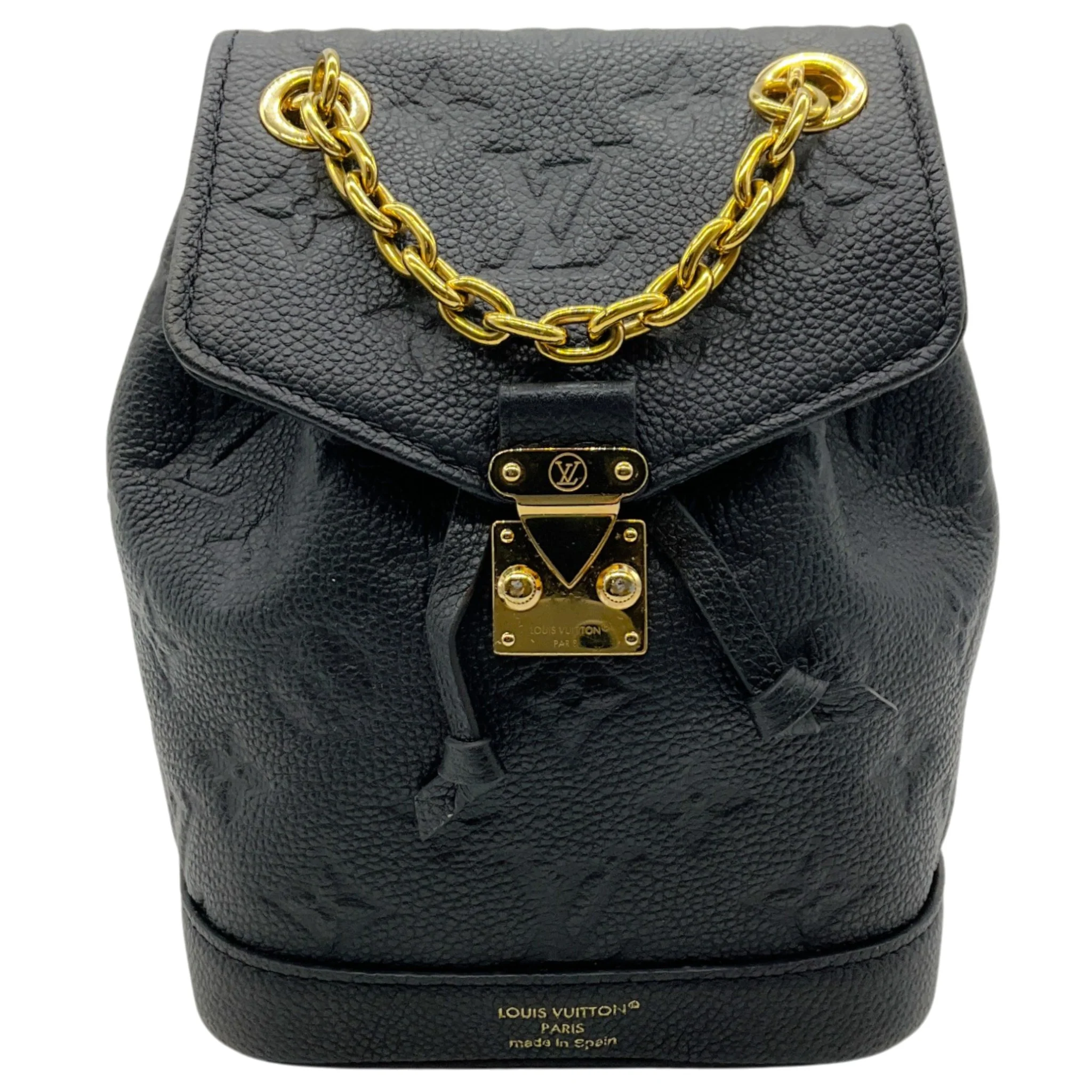 Louis Vuitton Black Leather Nano Neo Mini Backpack