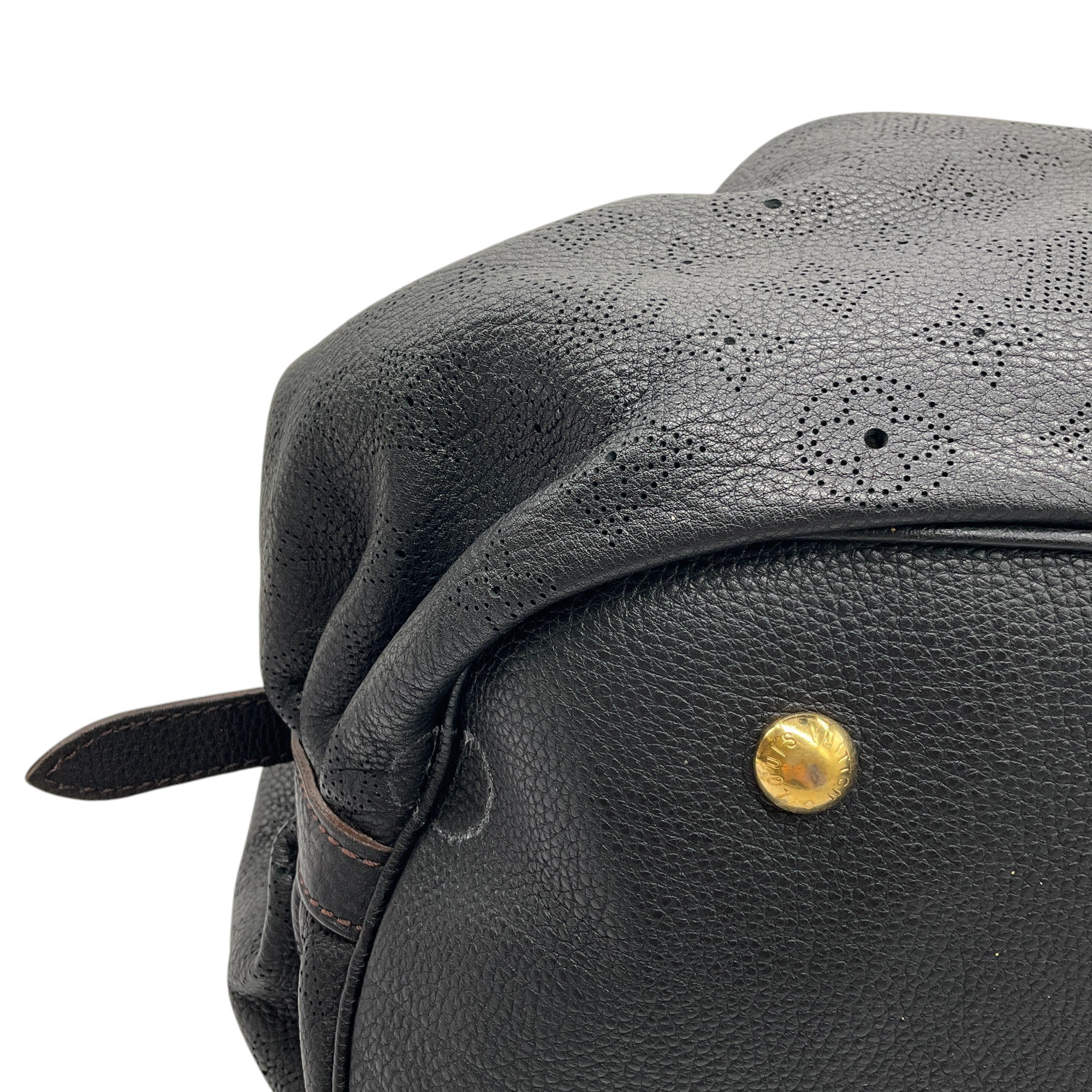 Louis Vuitton Black Monogram Mahina Leather XL Bag - Image 6
