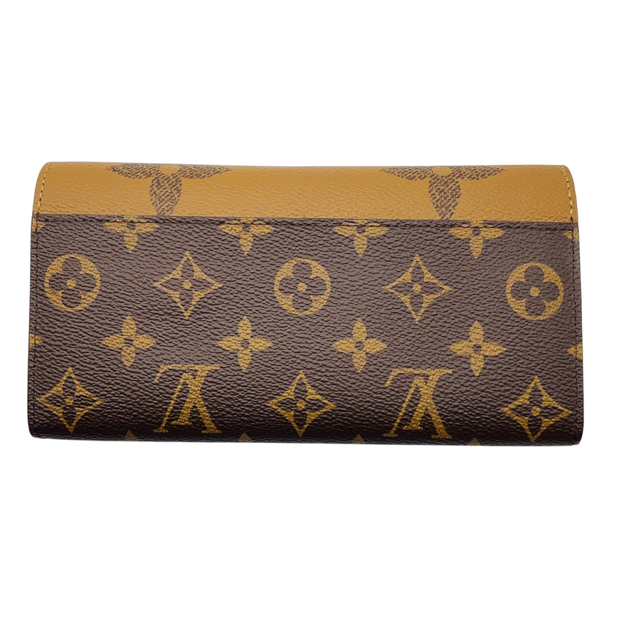 Louis Vuitton Brown / Tan Monogram Canvas Sarah Wallet - Image 3