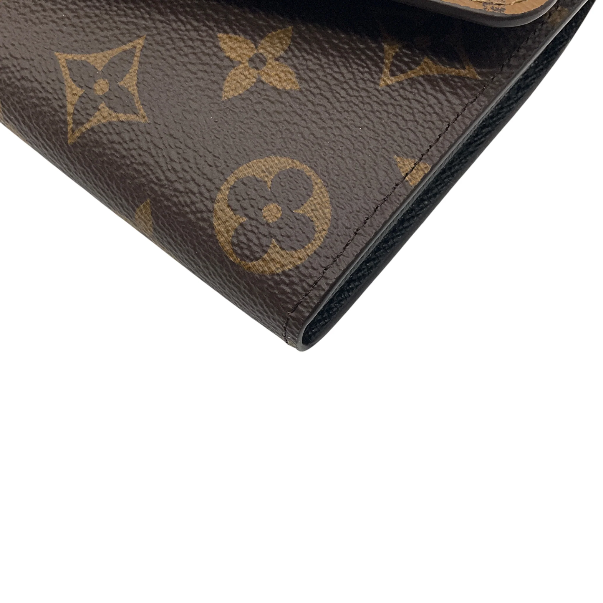 Louis Vuitton Brown / Tan Monogram Canvas Sarah Wallet - Image 7