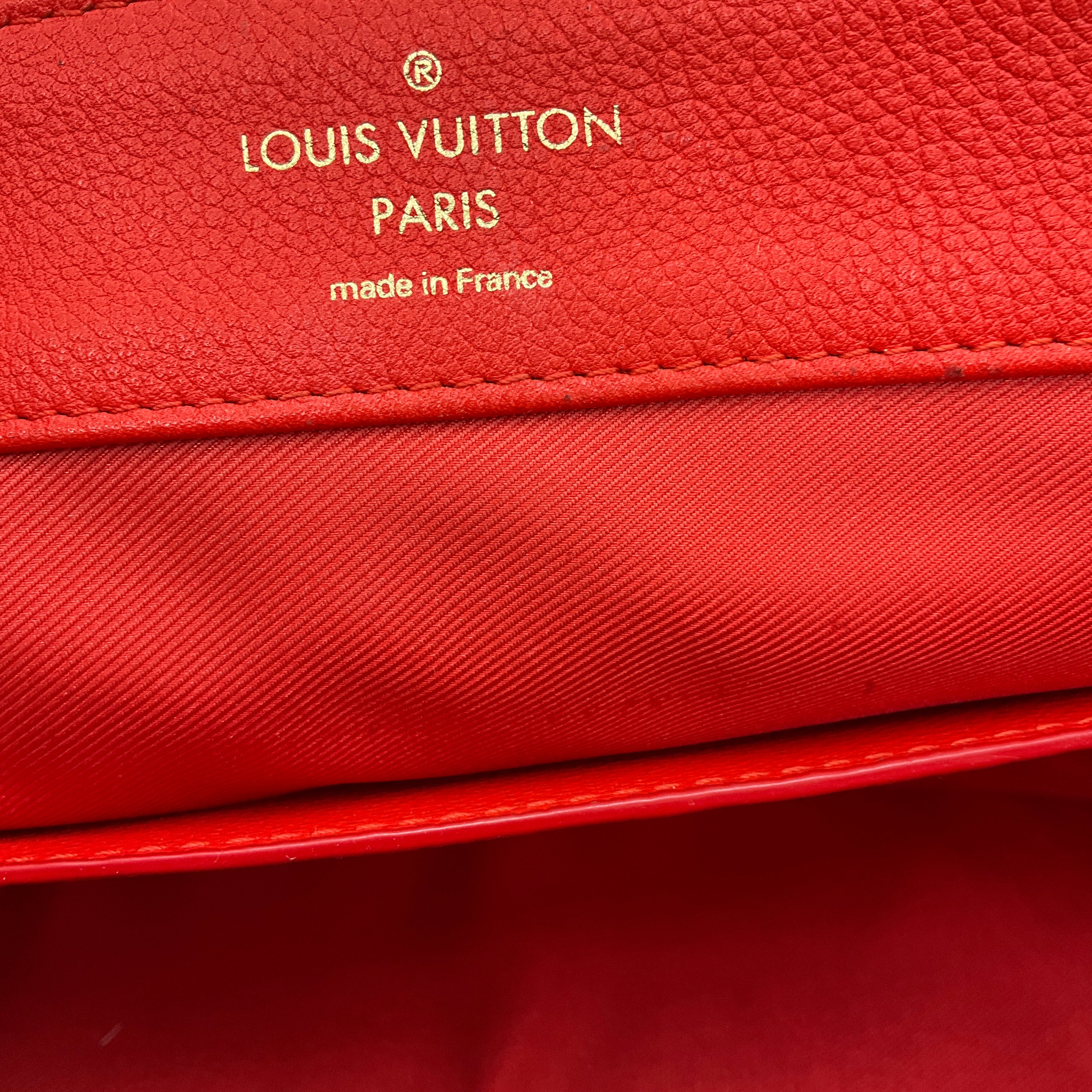 Louis Vuitton Rubis Cruise 2015 Pebbled Leather Lockme PM Tote Bag - Image 12