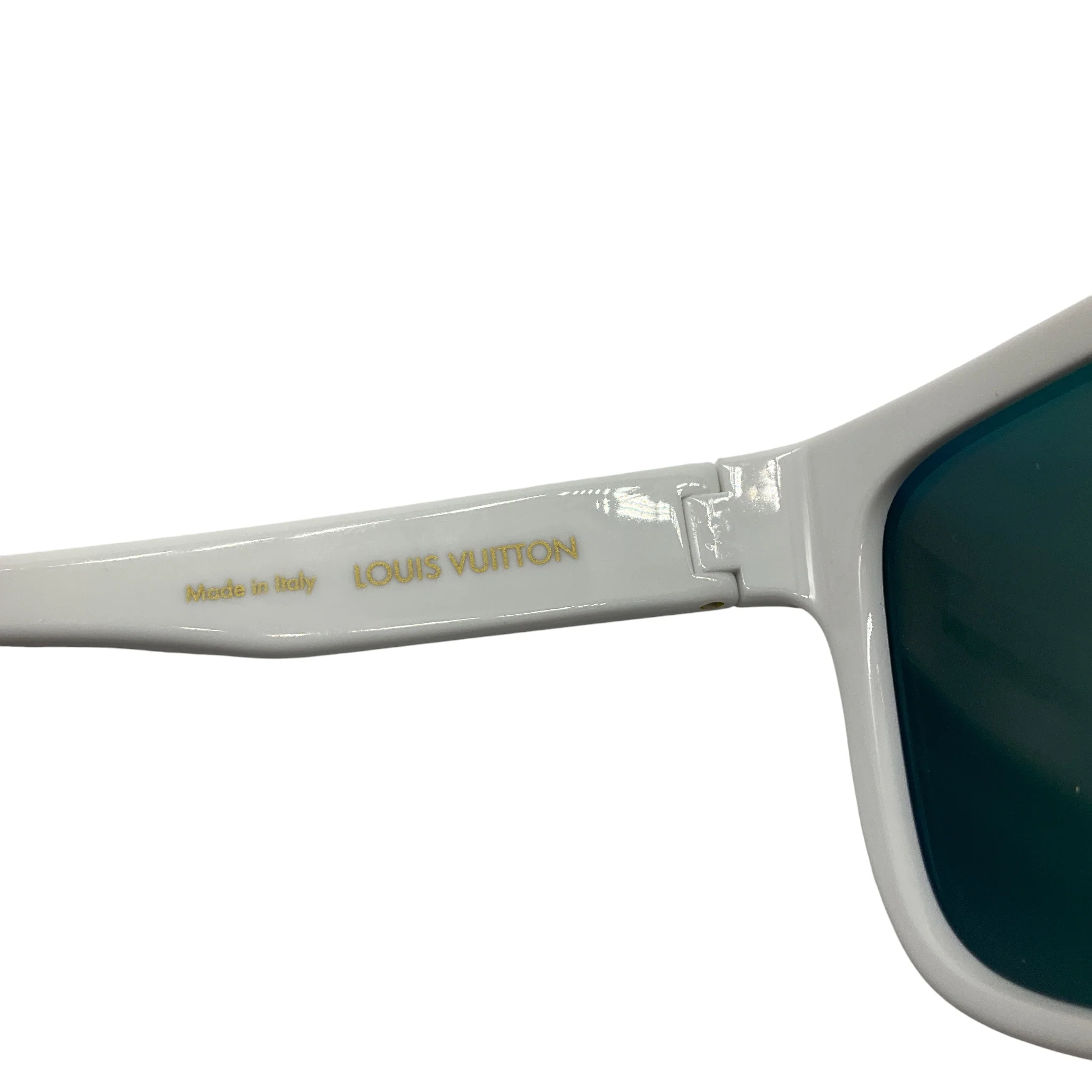 Louis Vuitton White LV Shadow Square Sunglasses - Image 7