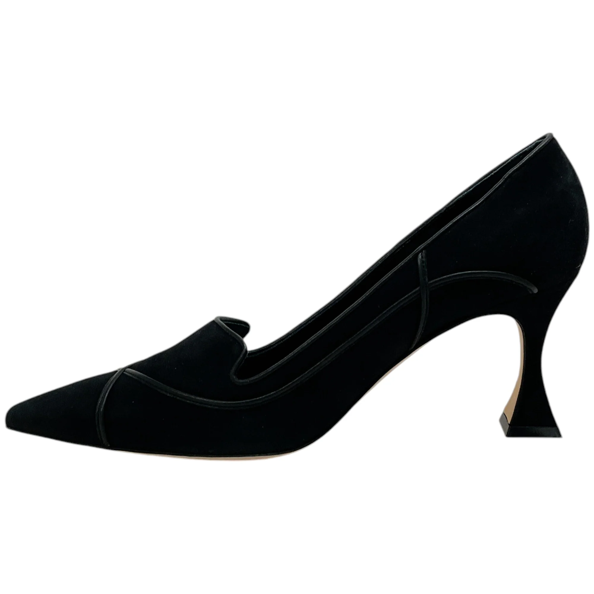 Manolo Blahnik Black Suede Dorehi Pumps - Image 3
