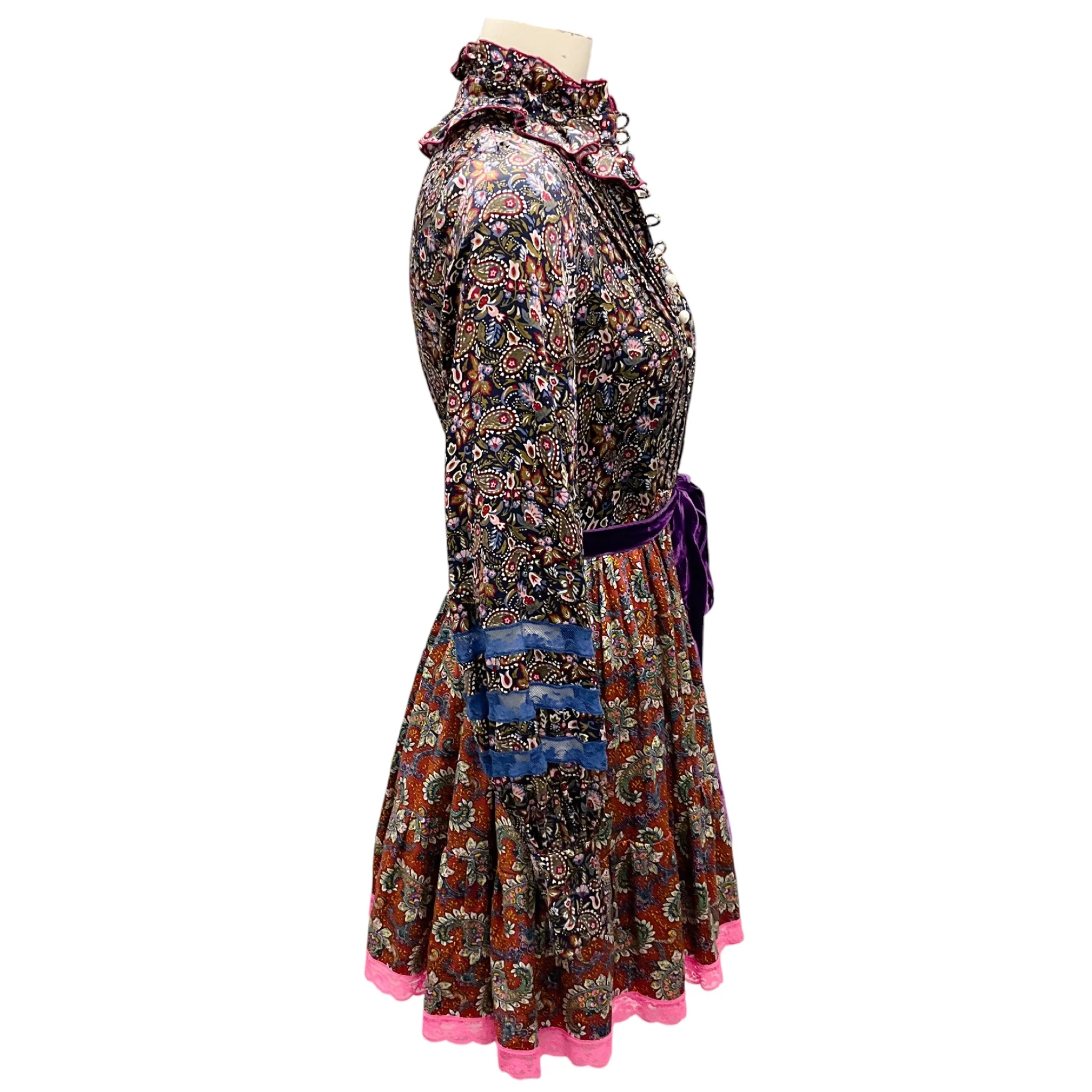 Marc Jacobs Olive Multi Printed Silk Dress - Image 2
