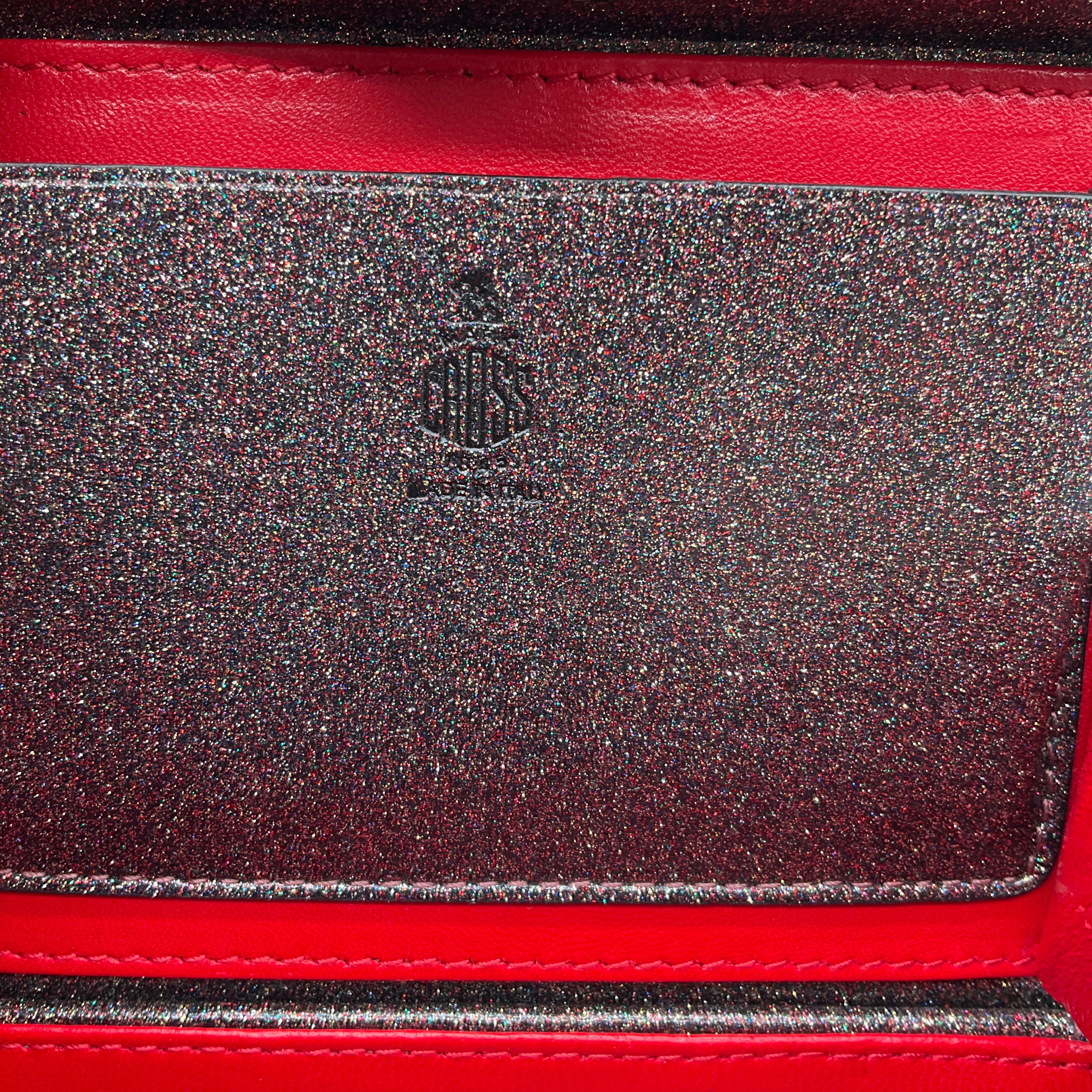 Mark Cross Glitter Multi Metallic Grace Mini Box Bag - Image 12