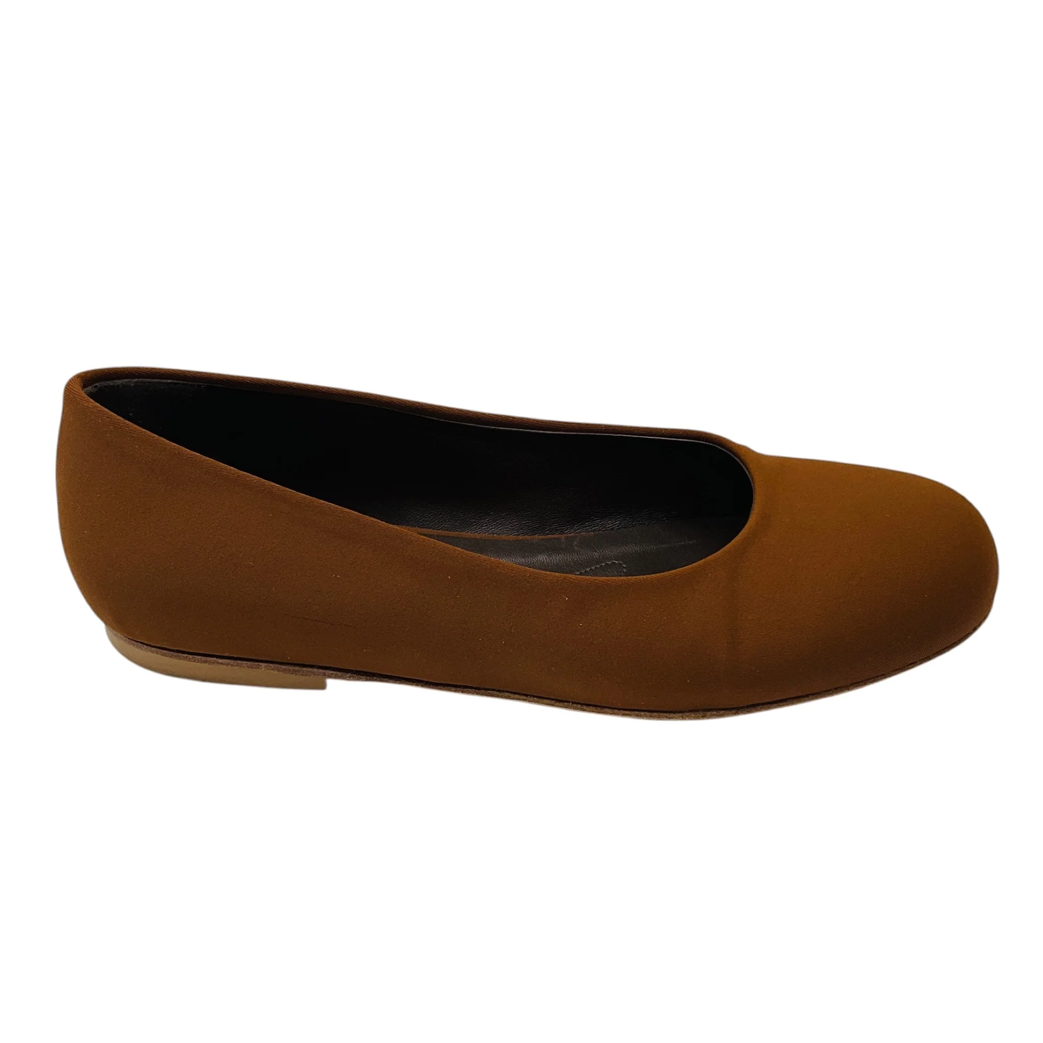 Marni Brown Round Toe Fabric Flats - Image 2