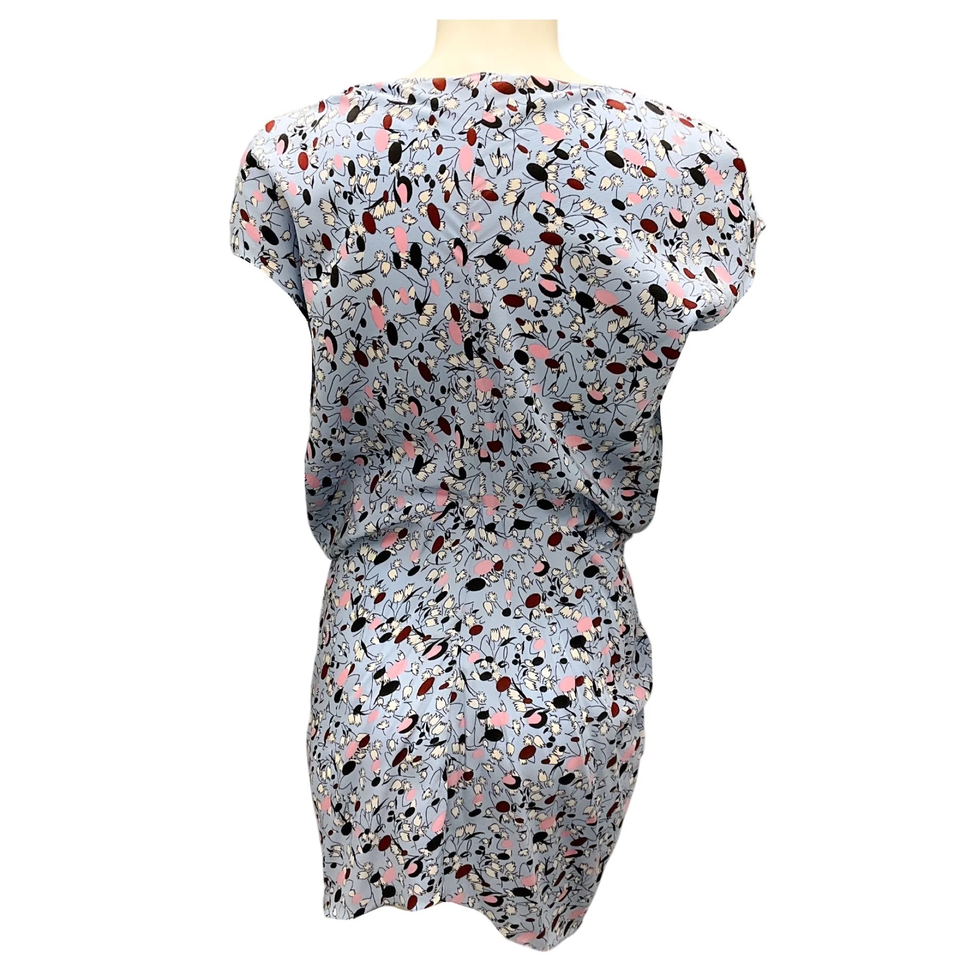 Marni Light Blue Multi Print Silk Top - Image 3