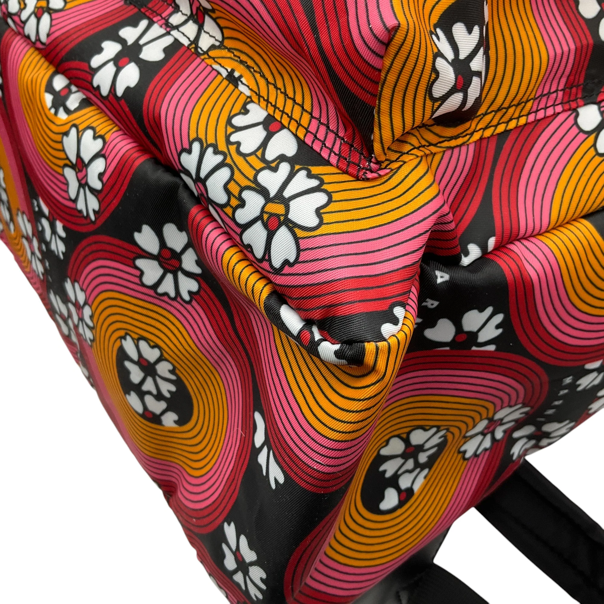 Marni Pink / Orange Techno Circles Backpack - Image 4