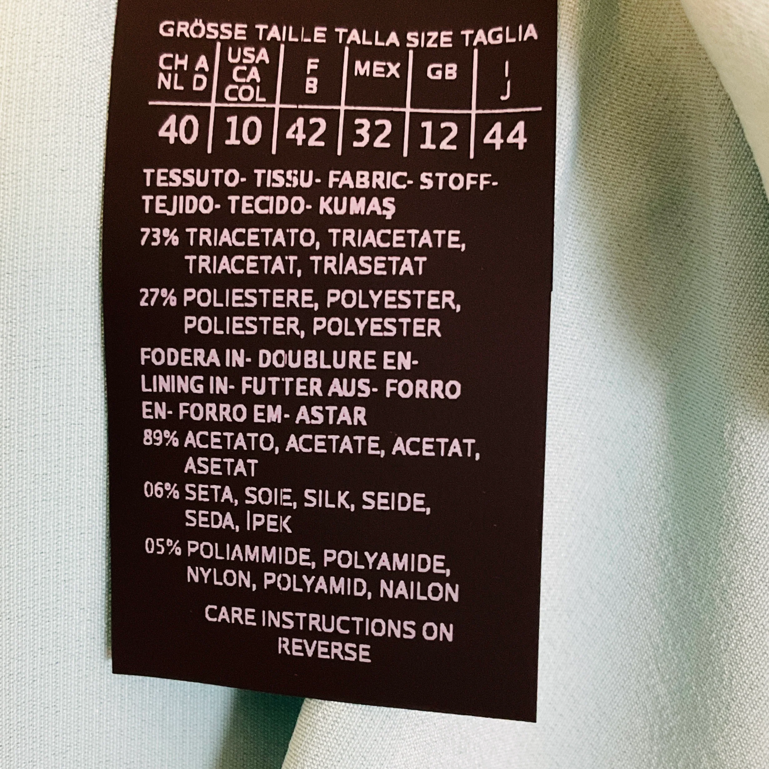 Max Mara Mint Green Sleeveless Crepe Midi Dress - Image 4