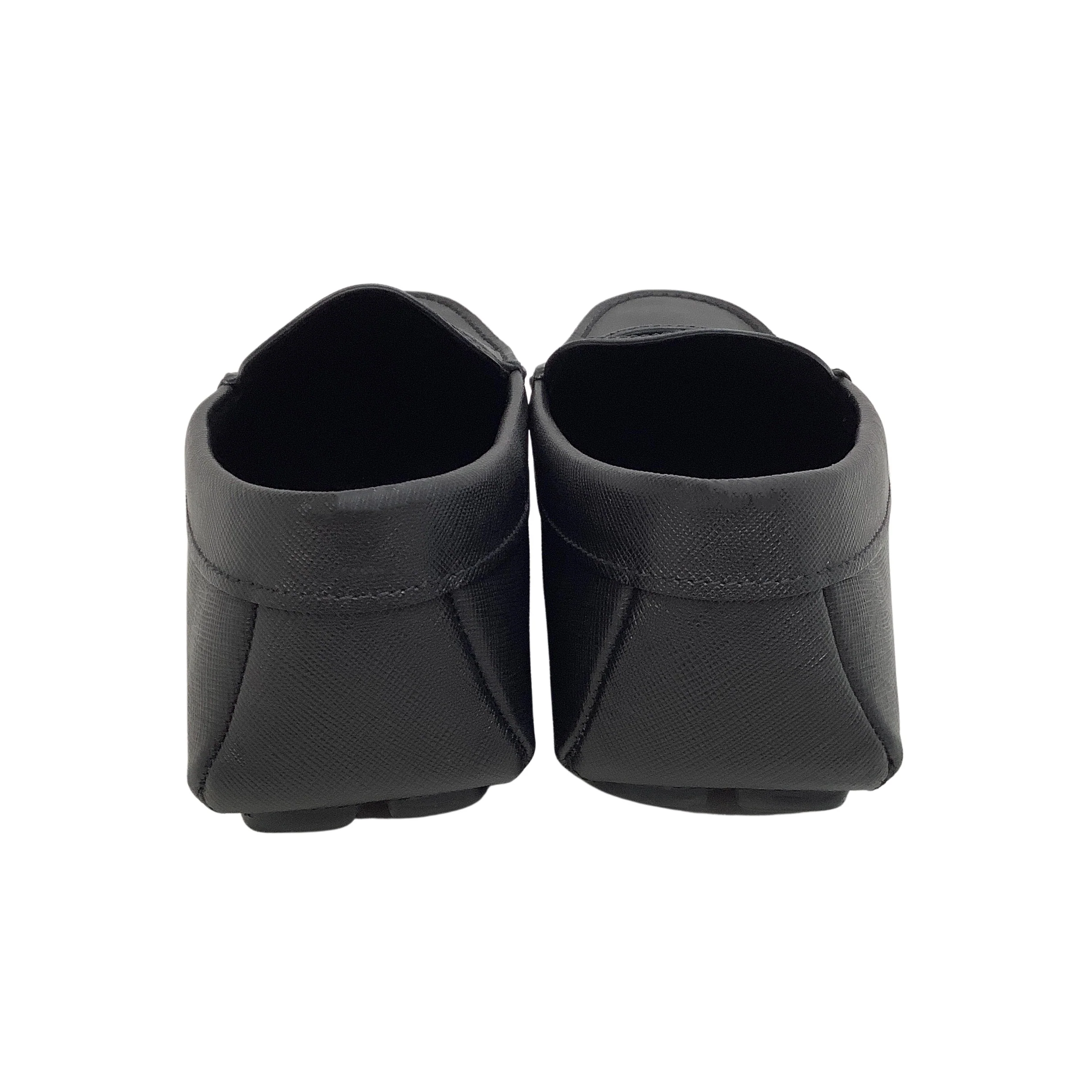 Prada Black Saffiano Men's Penny Driving Loafer - Image 5