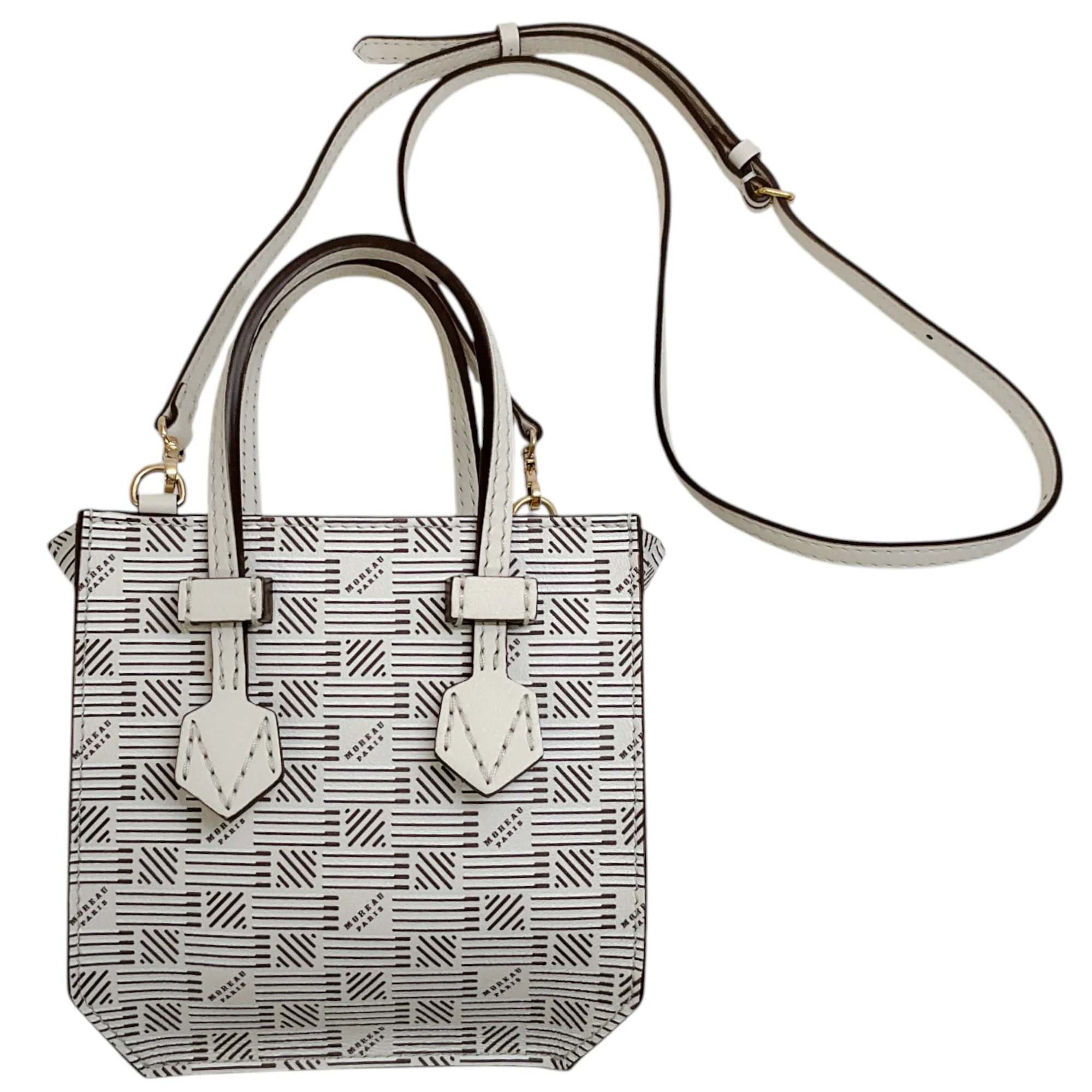 Moreau White Mini Bregancon Zipped Tote Bag - Image 9