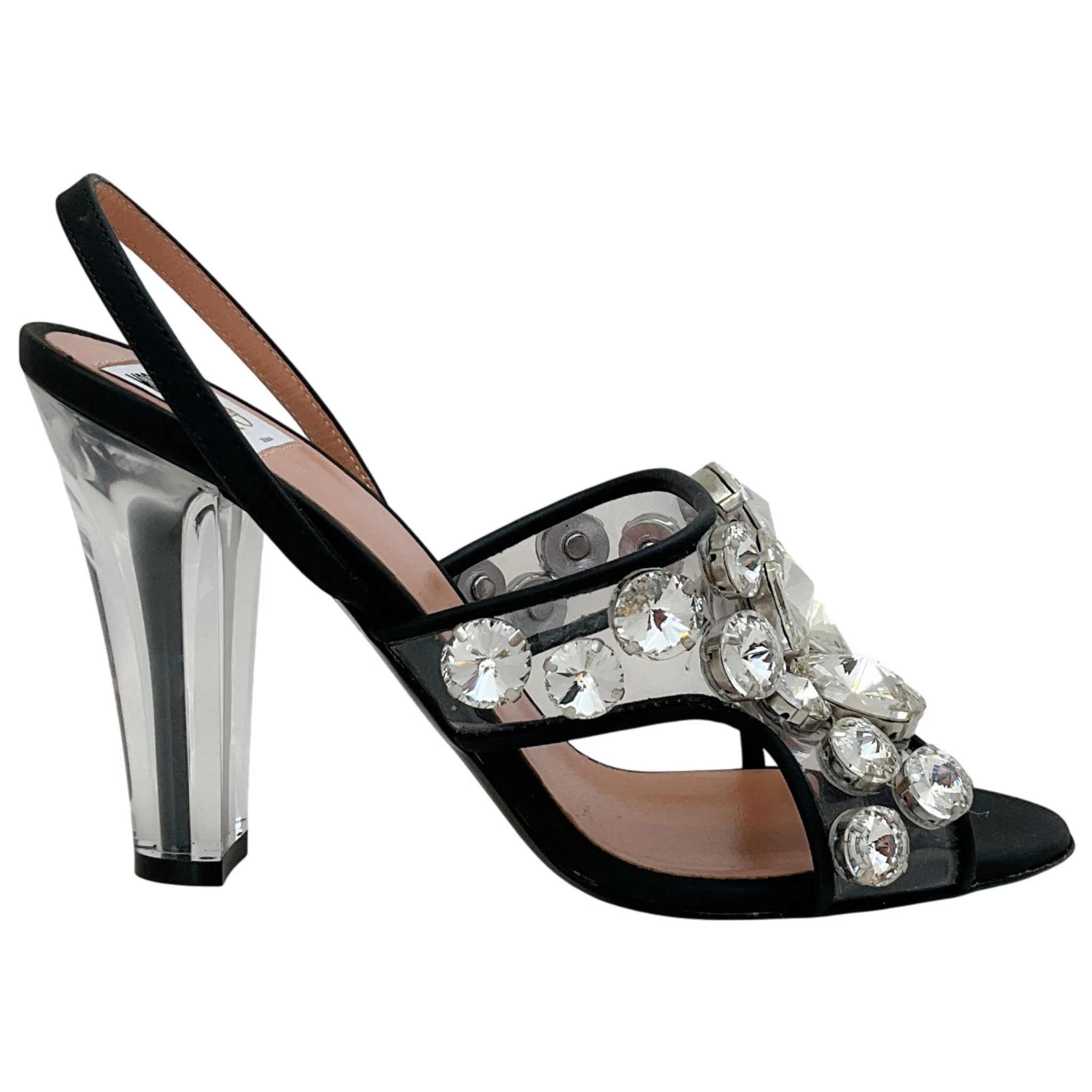 Moschino Maxi Crystal Slingback Sandals - Image 2