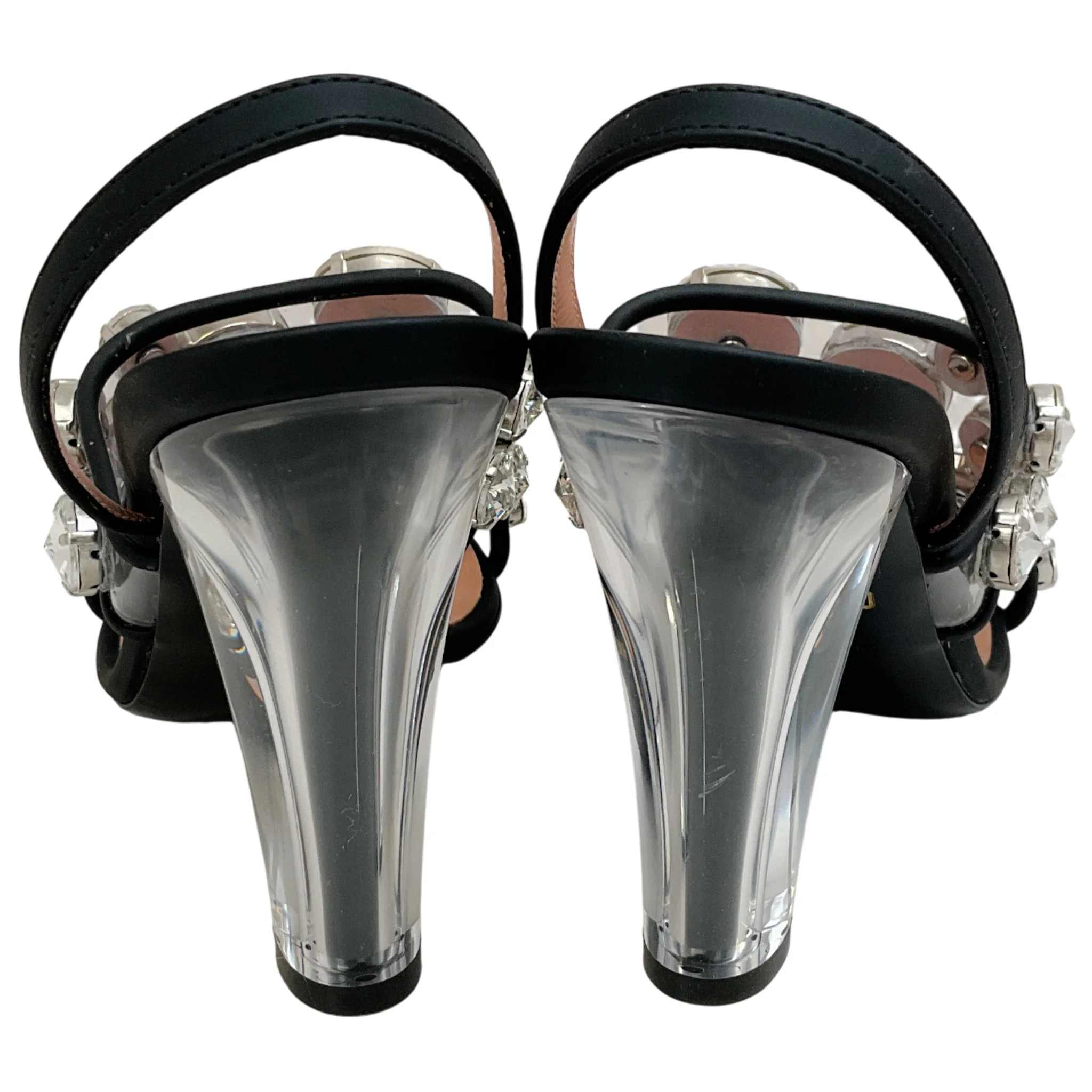 Moschino Maxi Crystal Slingback Sandals - Image 5