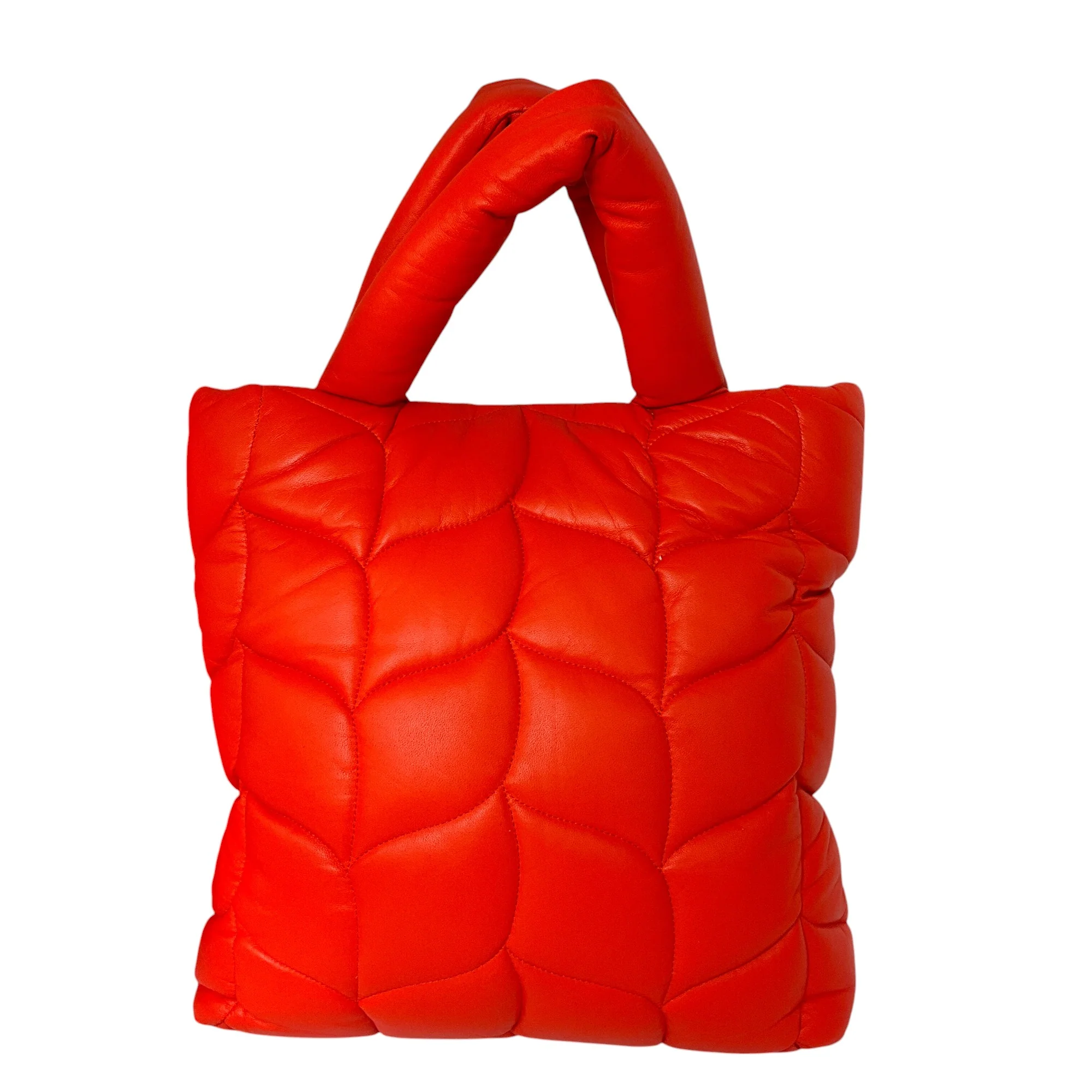 Mulberry Coral Orange Big Softie Nappa Leather Tote - Image 3
