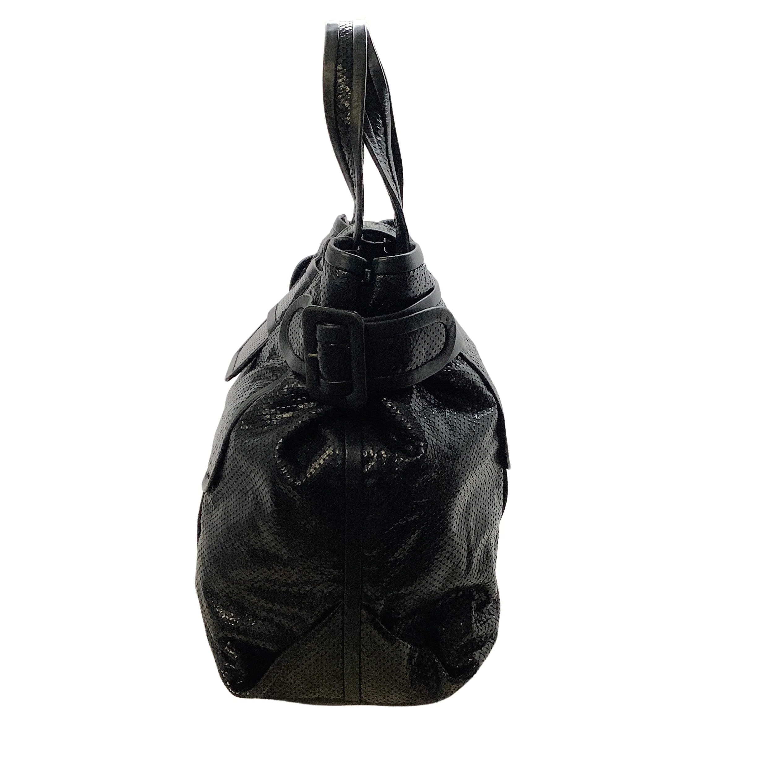 Pierre Hardy Black Perforated Leather Tote - Image 2
