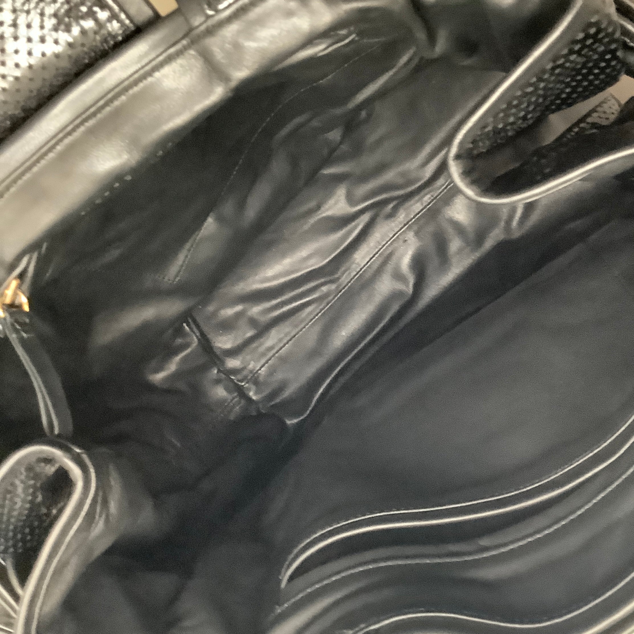 Pierre Hardy Black Perforated Leather Tote - Image 6