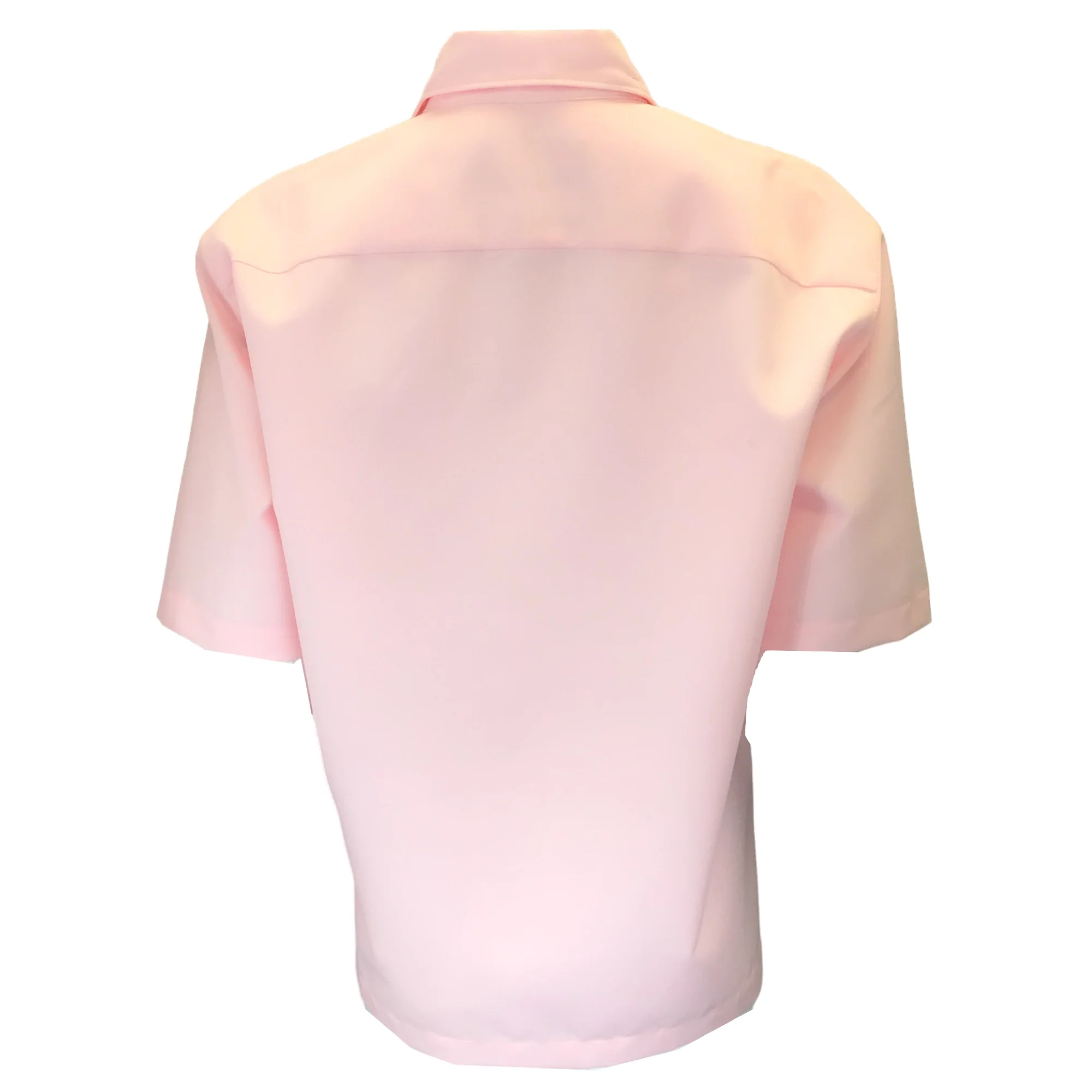 Plan C Pink Short Sleeved Button-down Blouse - Image 3