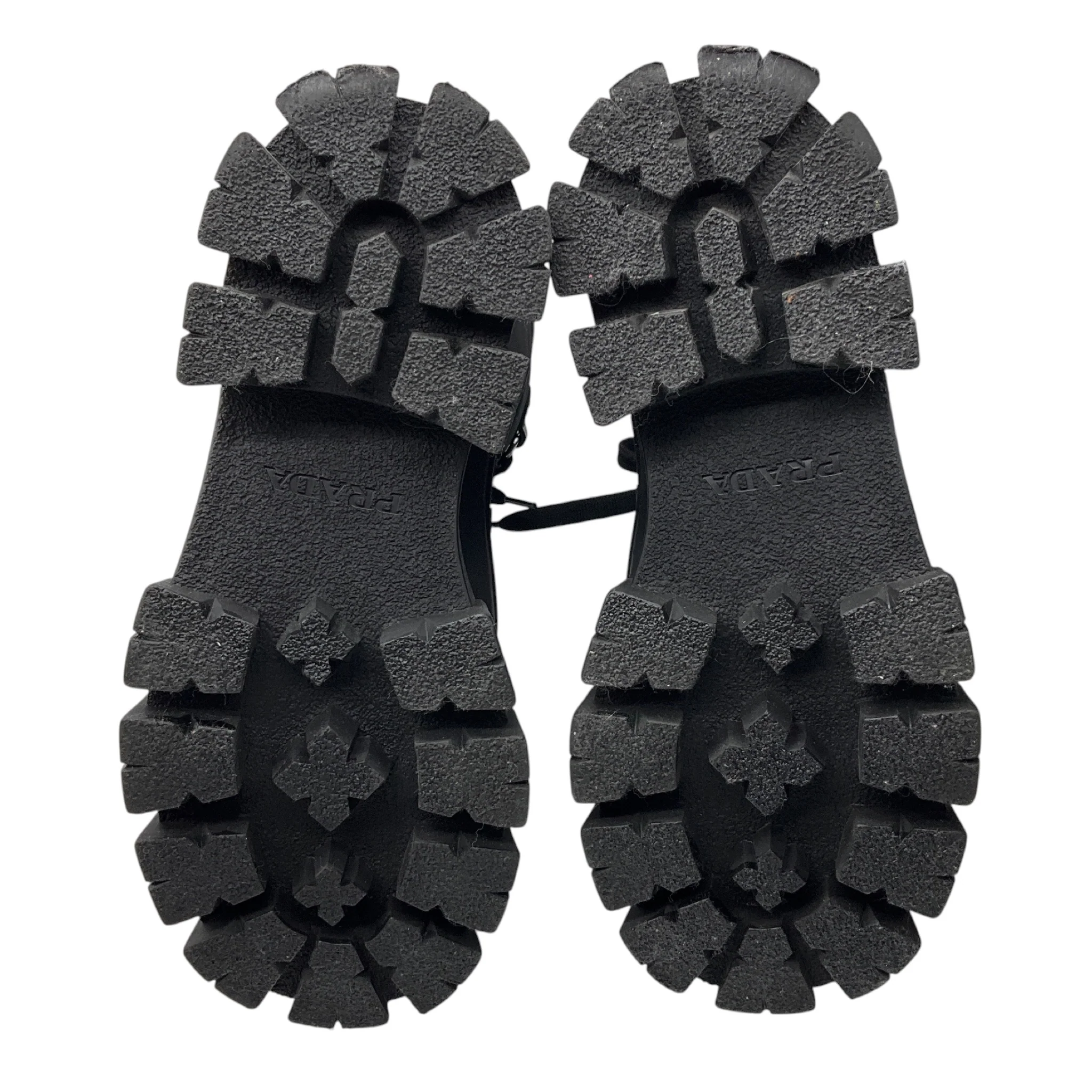 Prada Black Lace Up Combat Boots - Image 7