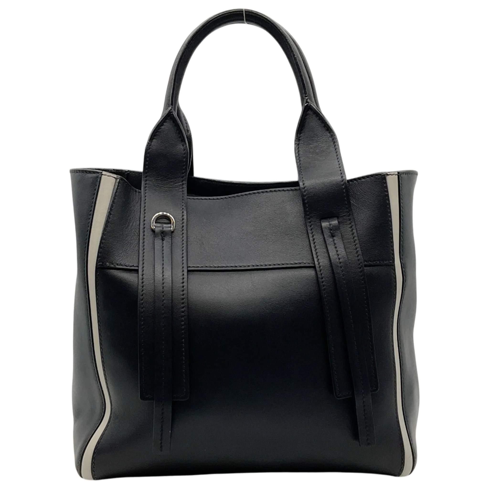 Prada Black Leather Ouverture Grace Lux Medium Tote Bag - Image 3