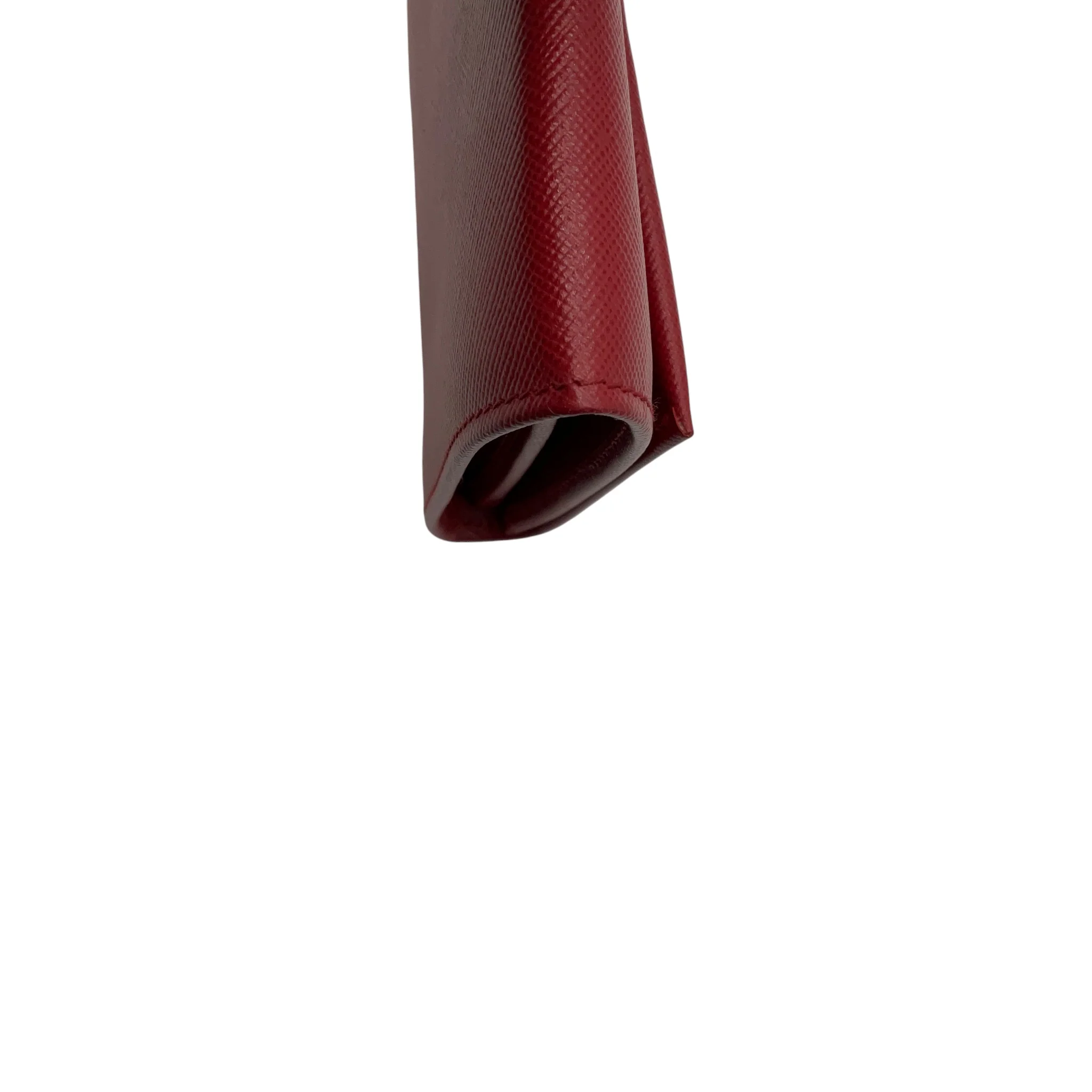 Prada Red Saffiano Leather Clutch Bag - Image 11