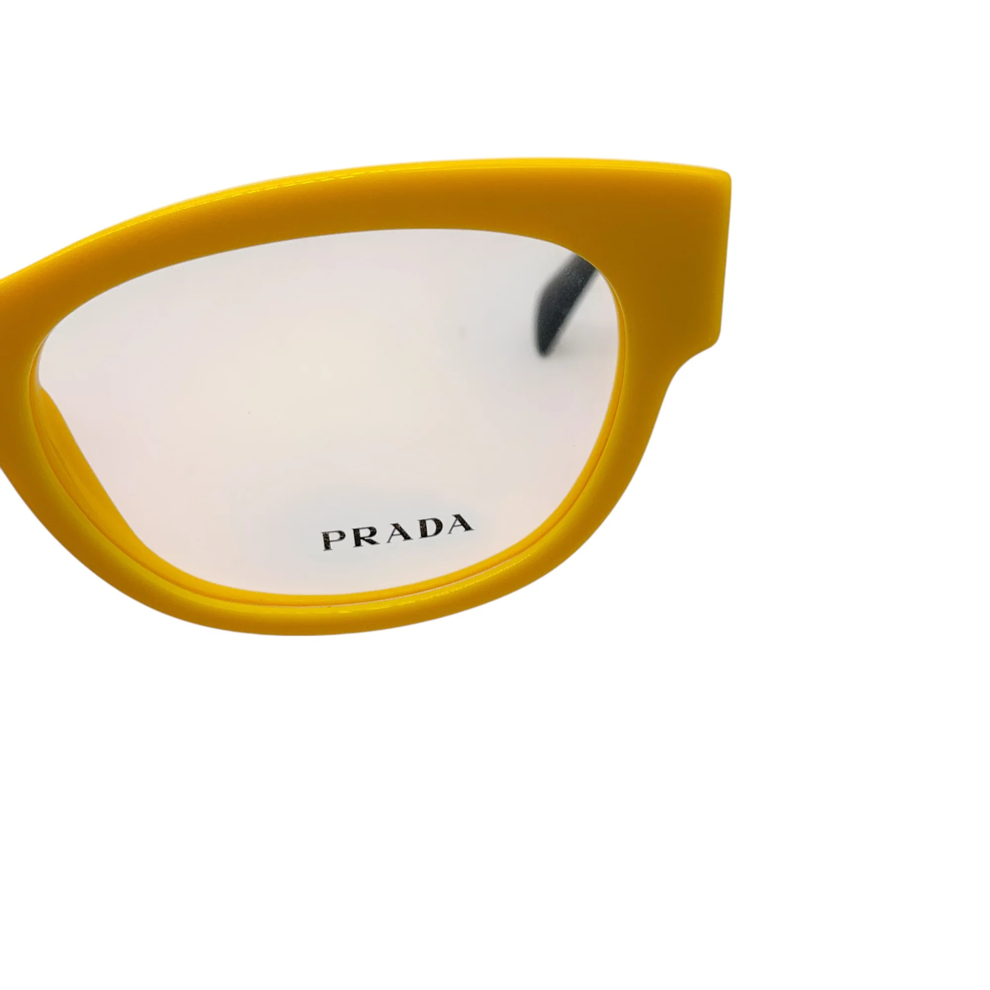 Prada Yellow / Black Plastic Frame Optical RX Eyeglasses - Image 7