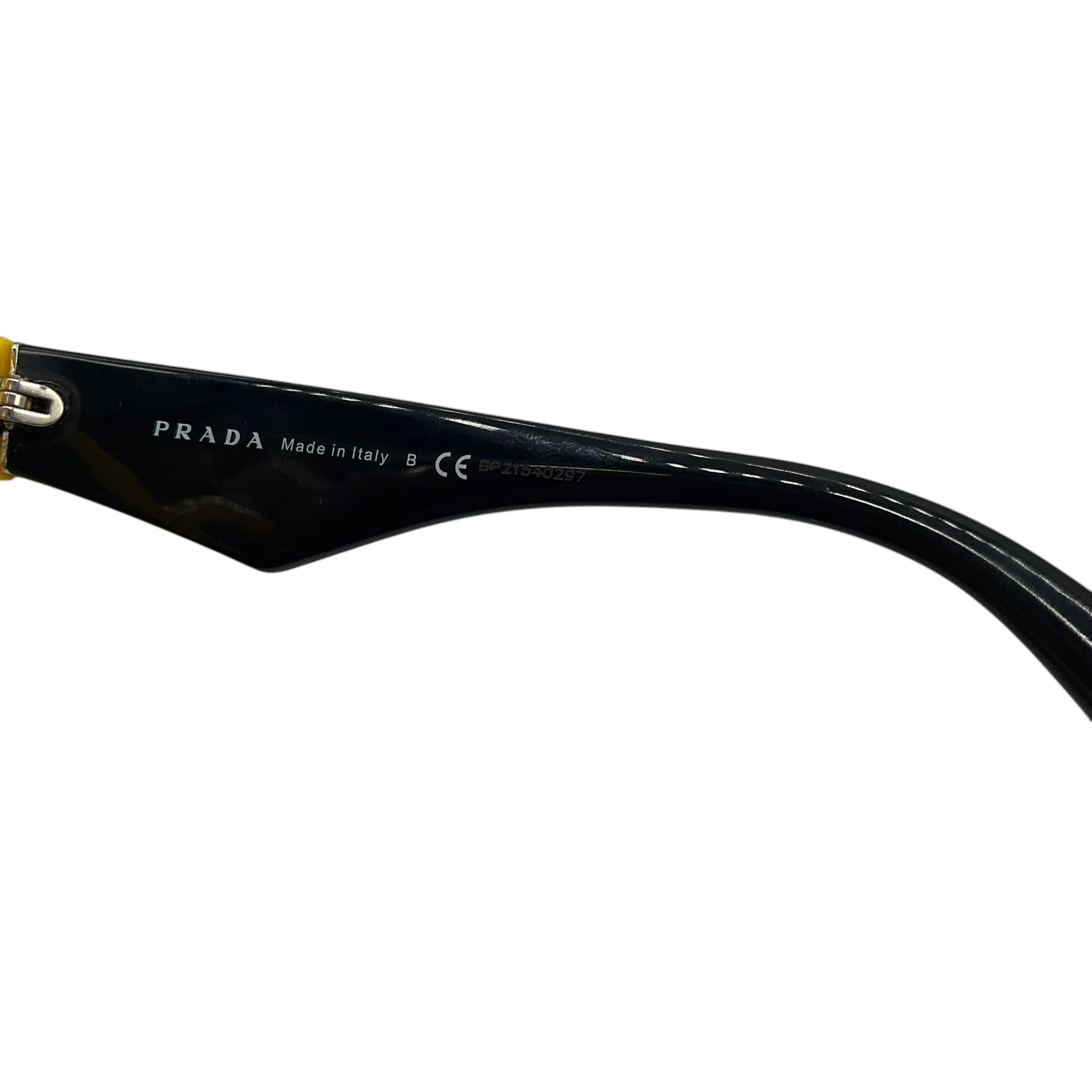 Prada Yellow / Black Plastic Frame Optical RX Eyeglasses - Image 9