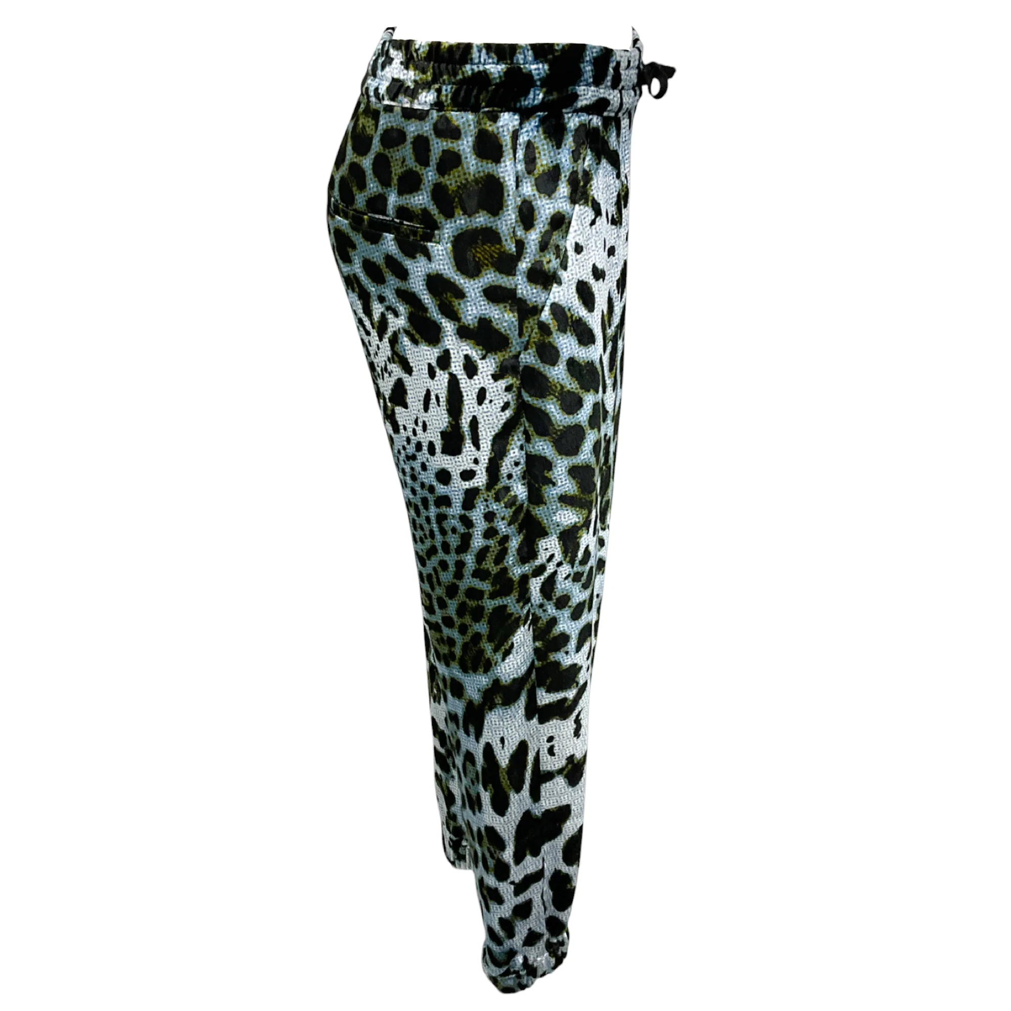 R13 Blue Leopard Harem Jogger - Image 2