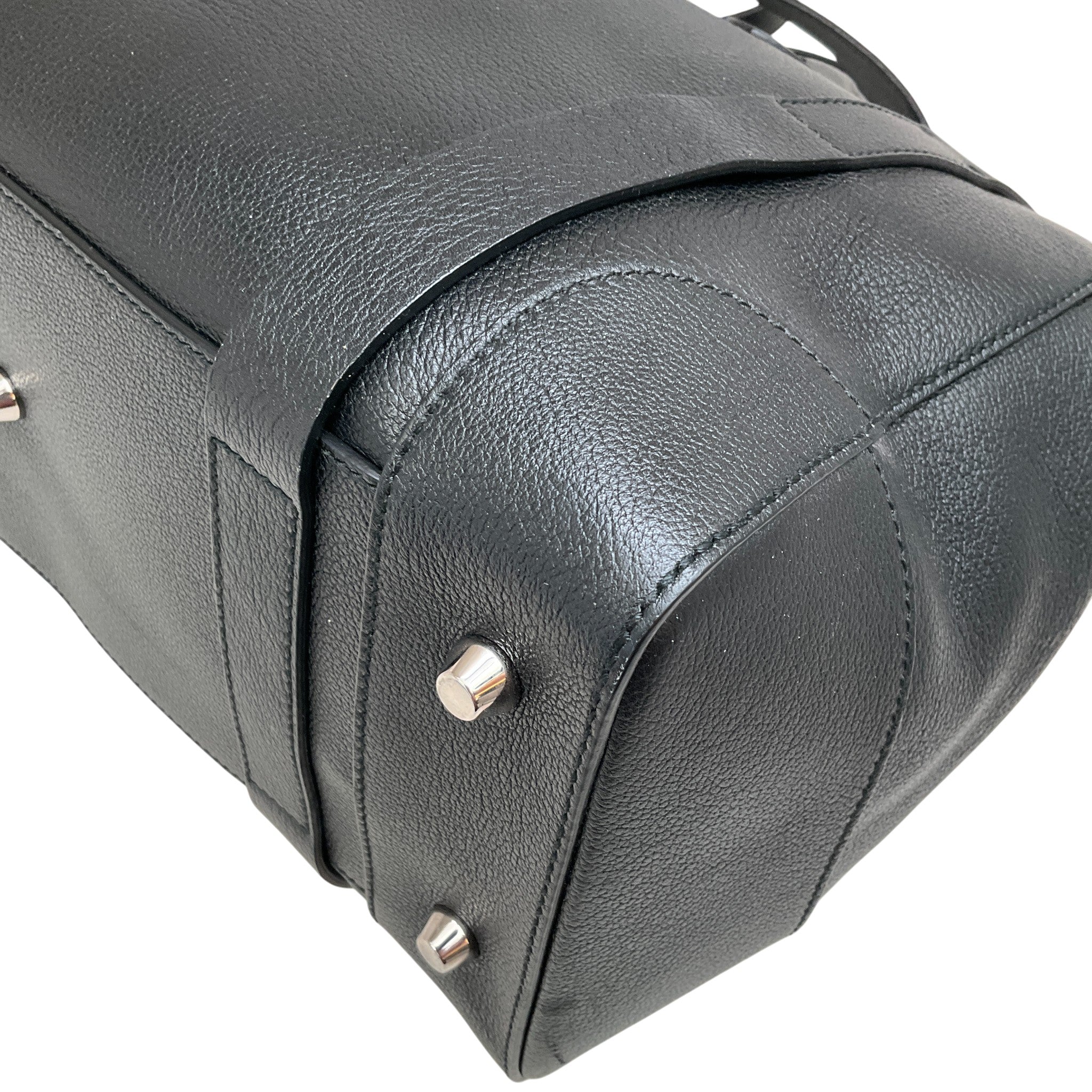 Ralph Lauren Black Leather Soft Ricky 33 Bag - Image 6