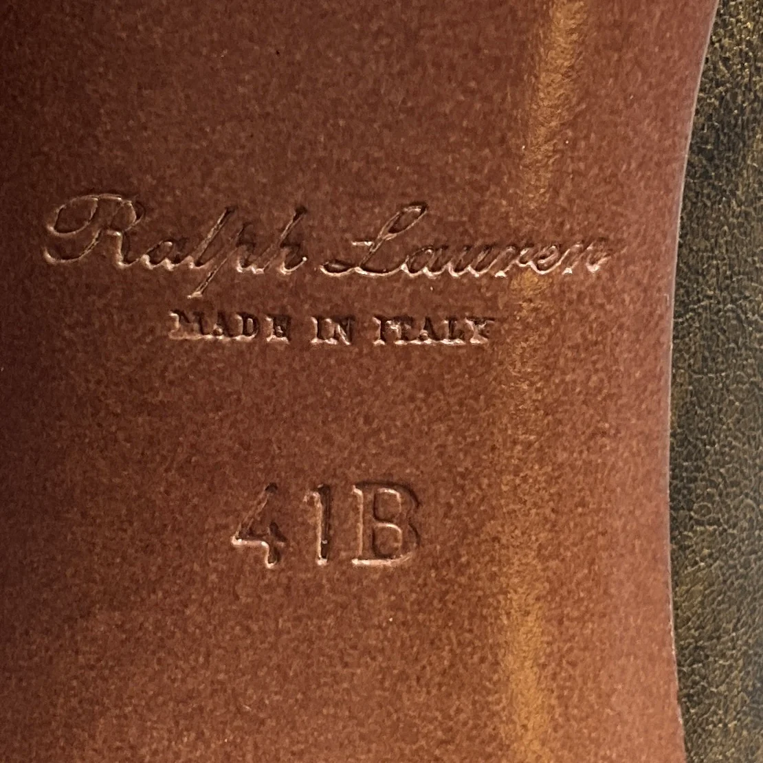 Ralph Lauren Collection Bronze Metallic Leather Pumps - Image 8