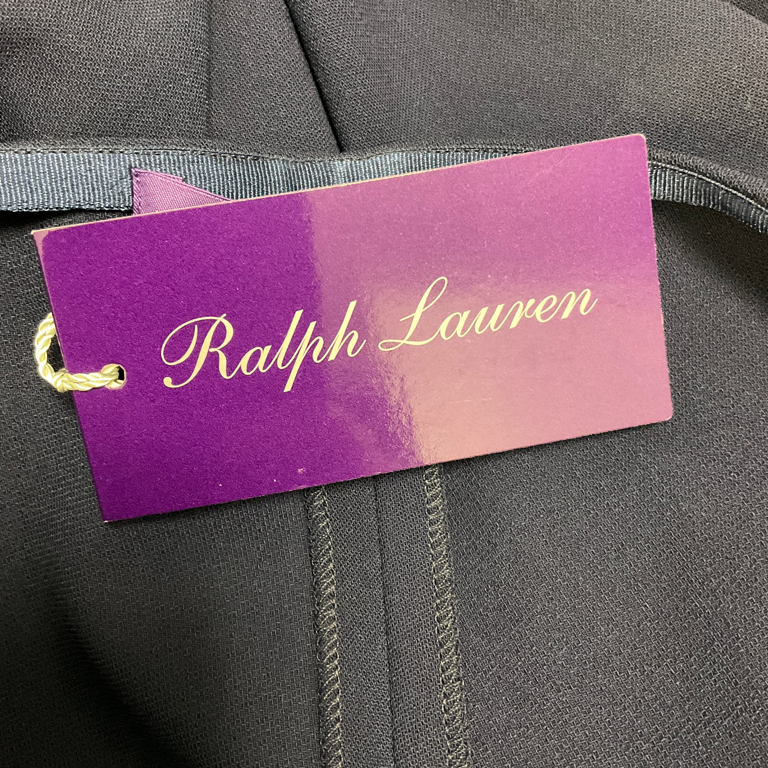 Ralph Lauren Collection Navy Blue Icons Wool Stretch Pant - Image 5