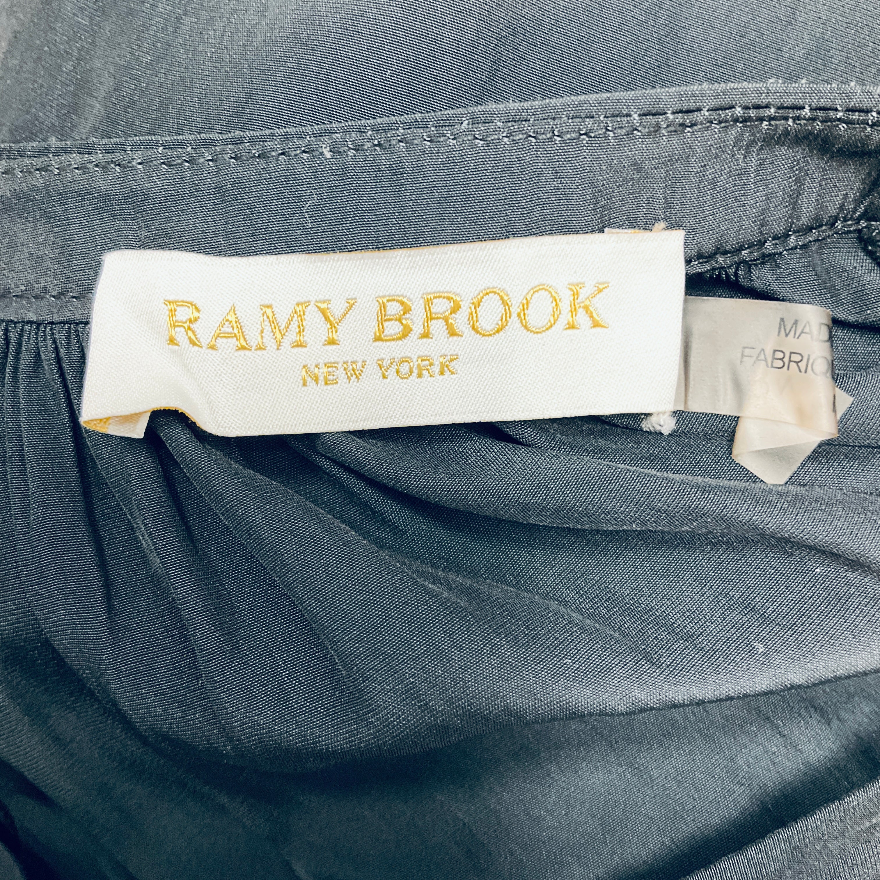 Ramy Brook Black Embroidered Button Front Jumpsuit - Image 4