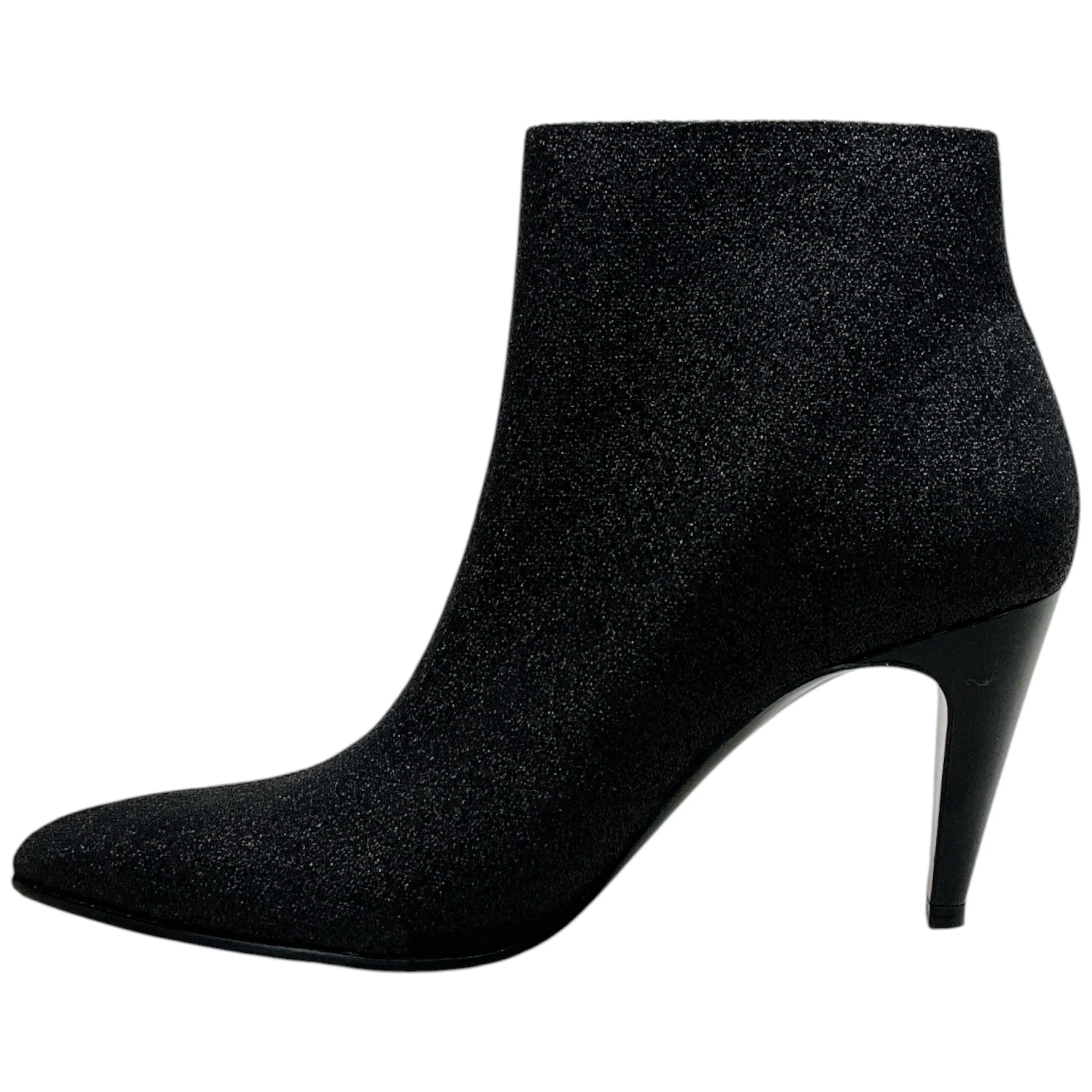 Robert Clergerie Black Shimmer Pull On Booties - Image 3