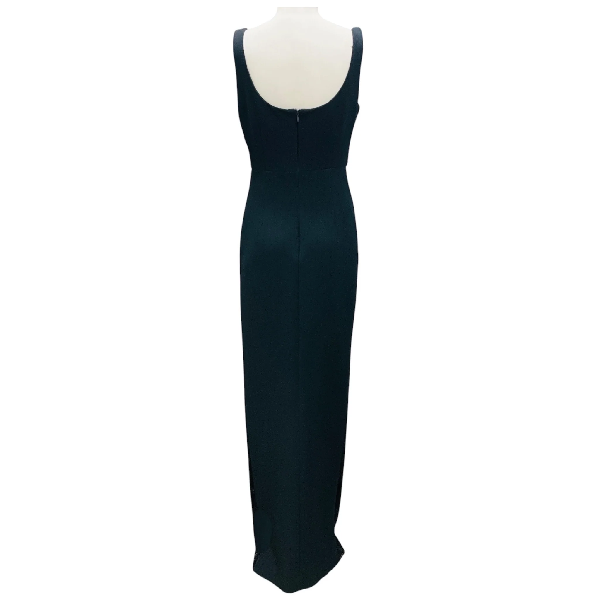 Roland Mouret Grey Diamante Peek-A-Boo Bust Column Gown - Image 3